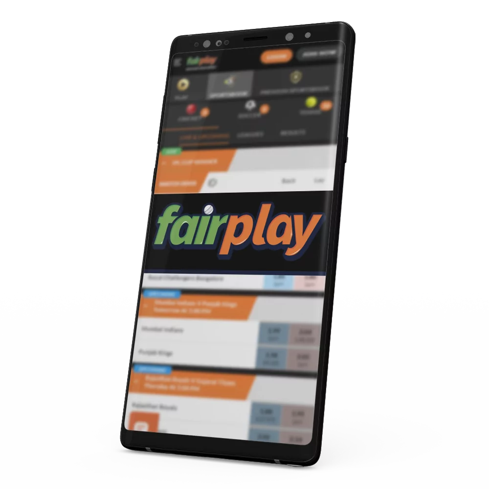 Download and start betting on cricket at Fairplay betting App.