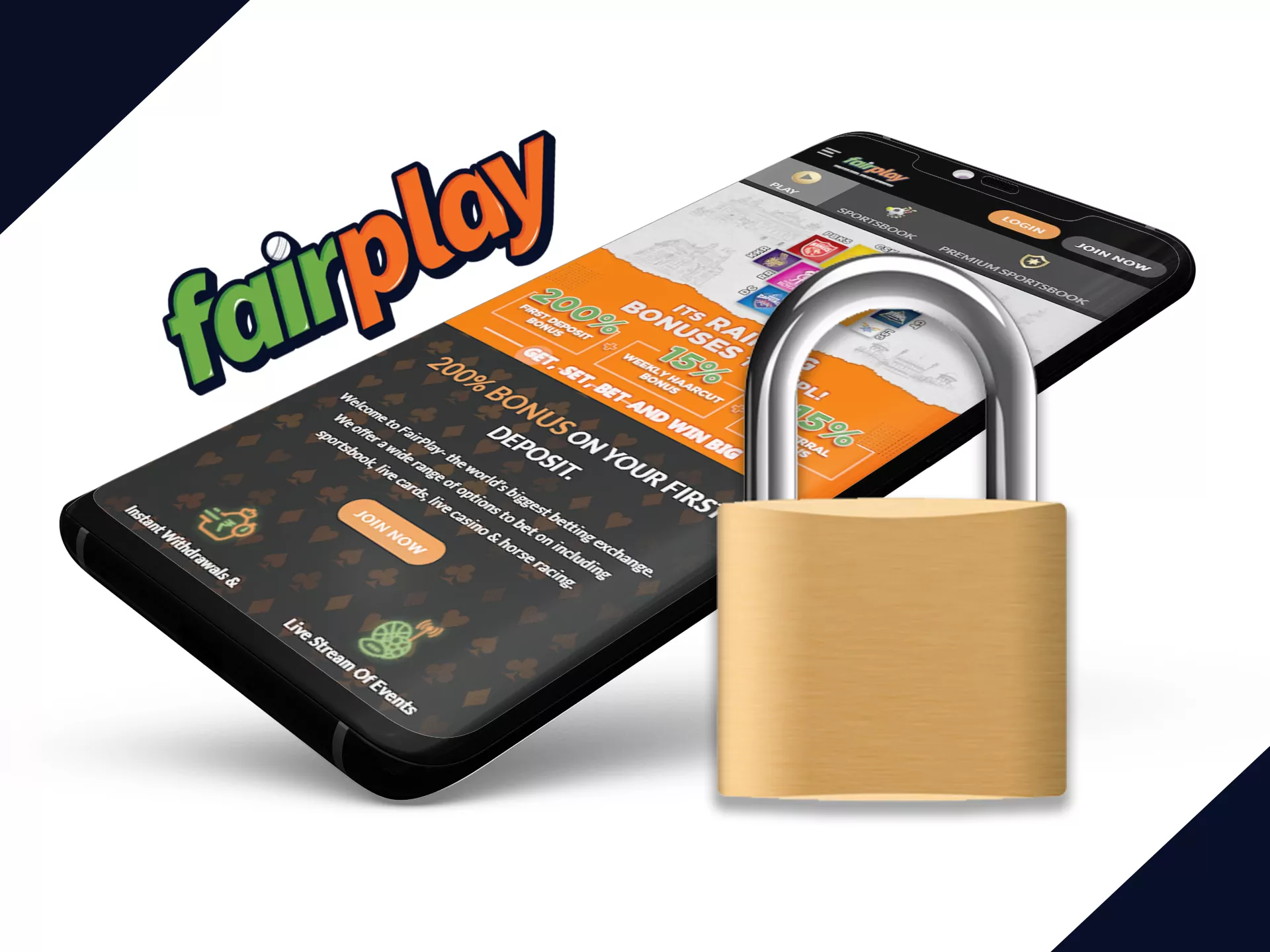 Change security settings for start betting at Fairplay mobile app.