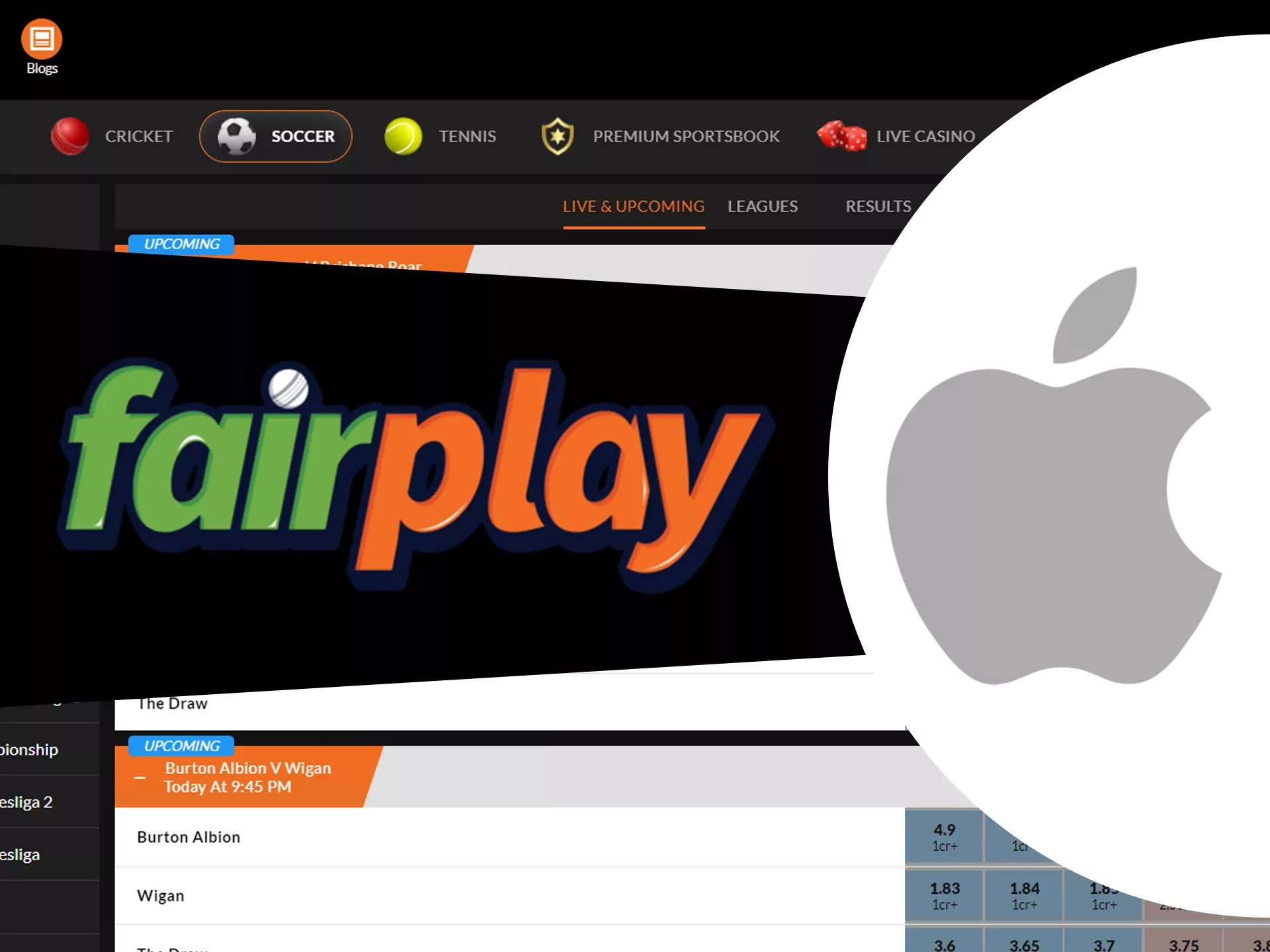 Use various ios devices for Fairplay betting.