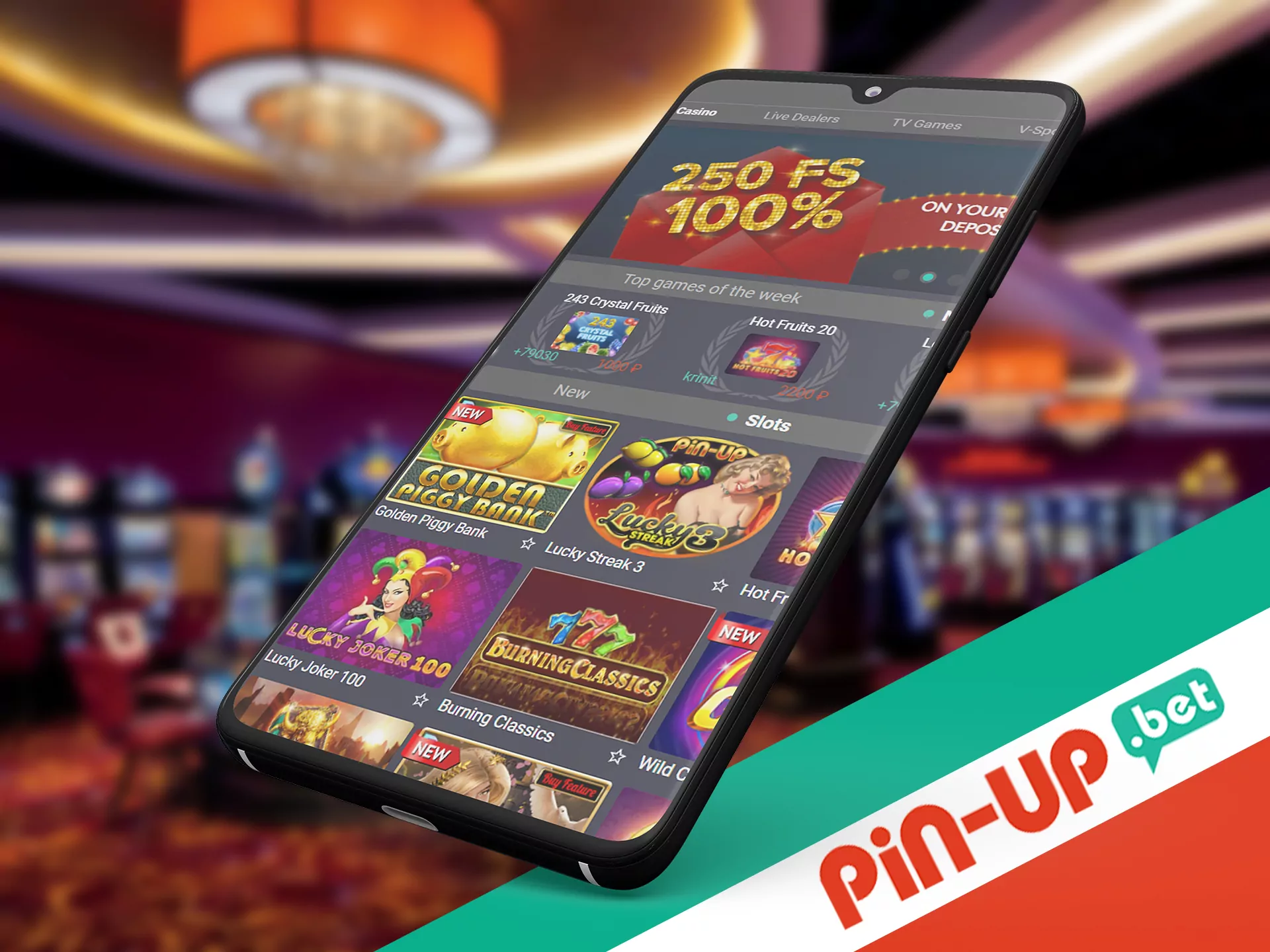 Pin Up app is a best for playing casino.