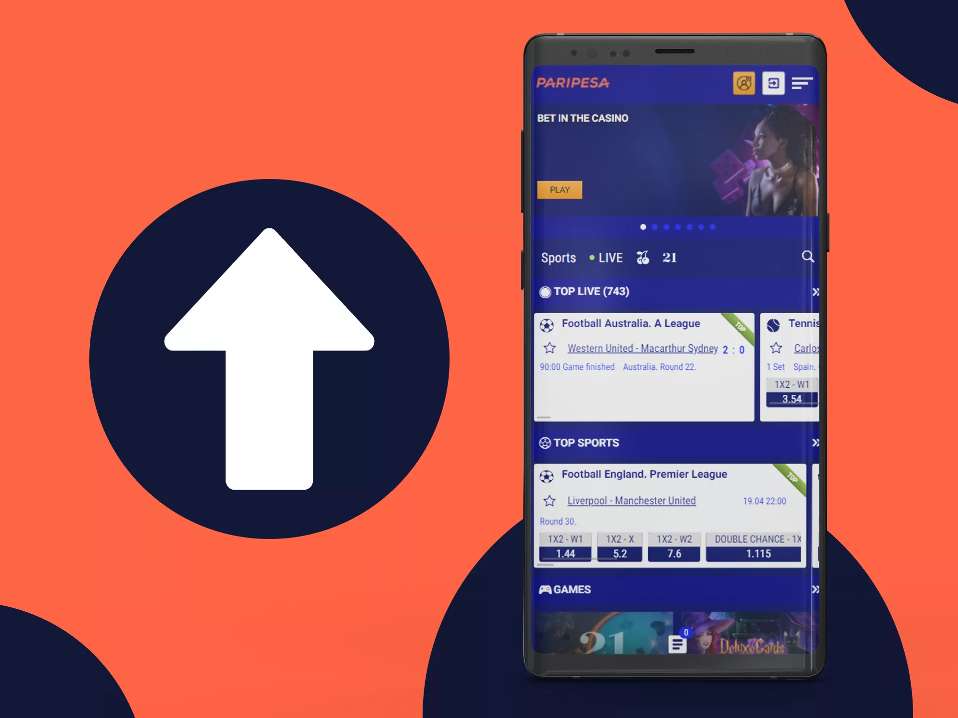 Update Paripesa app for betting with comfort.