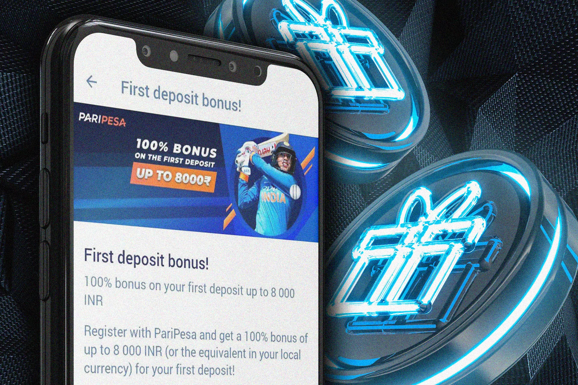 100% welcome bonus on the first deposit from Paripesa.