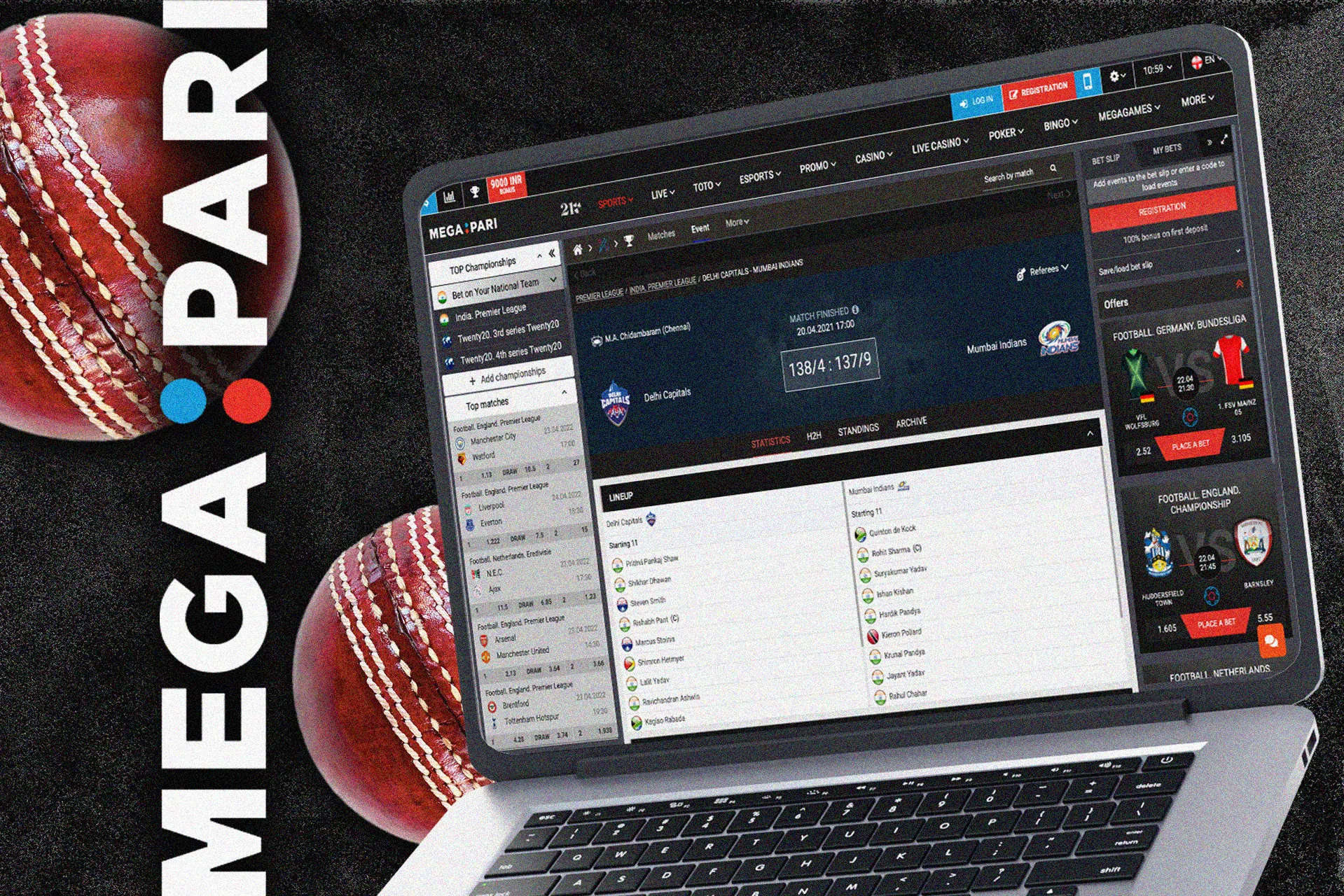 Megapari official website for cricket betting.