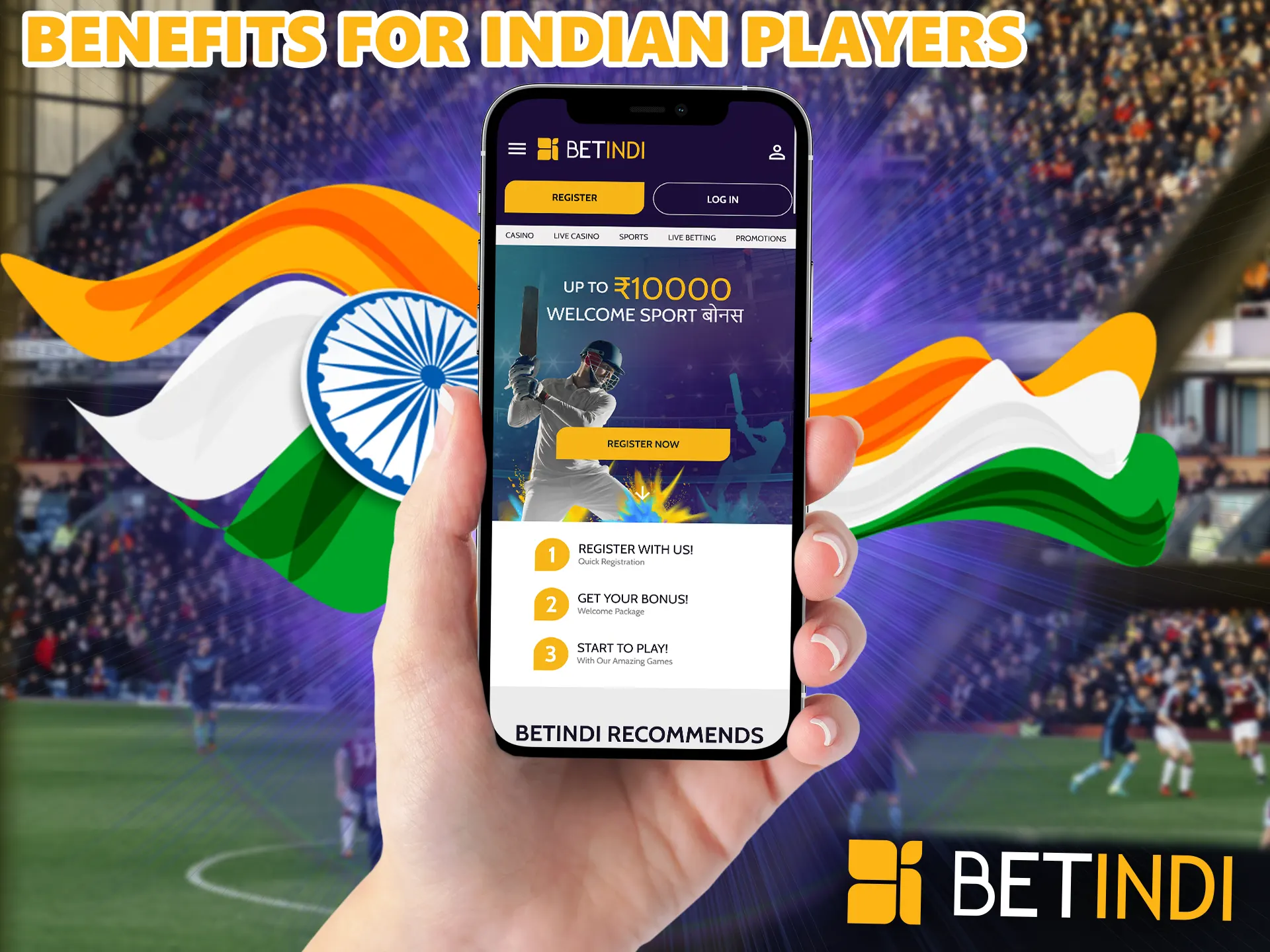 BetIndi bookmaker accepts INR as currency for deposits and withdrawals, this helps users from India to bet comfortably.