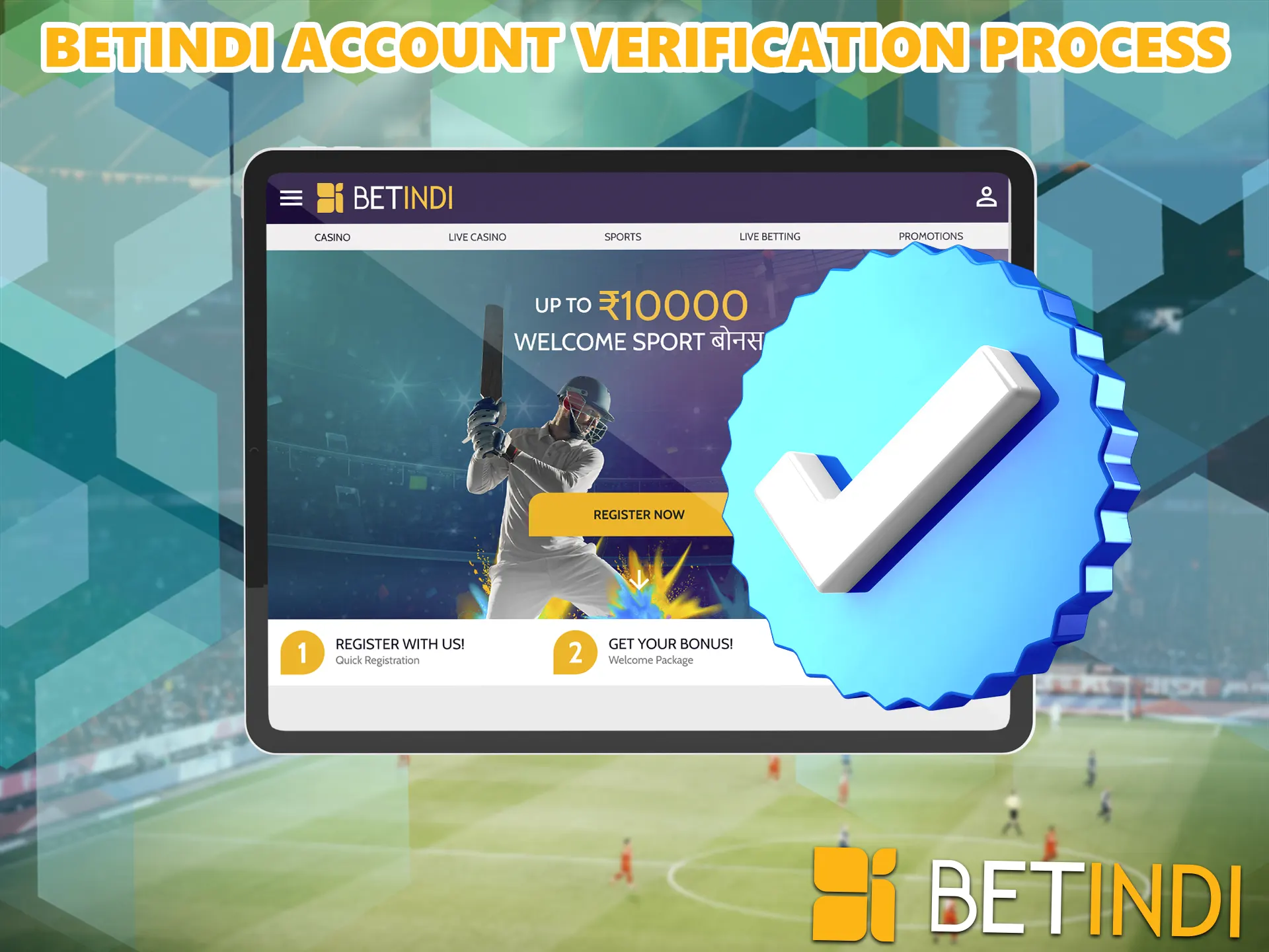 This is an important process that is needed to establish the identity of the player, it allows BetIndi bookmaker to create a comfortable process of playing games and betting without cheaters and bots.