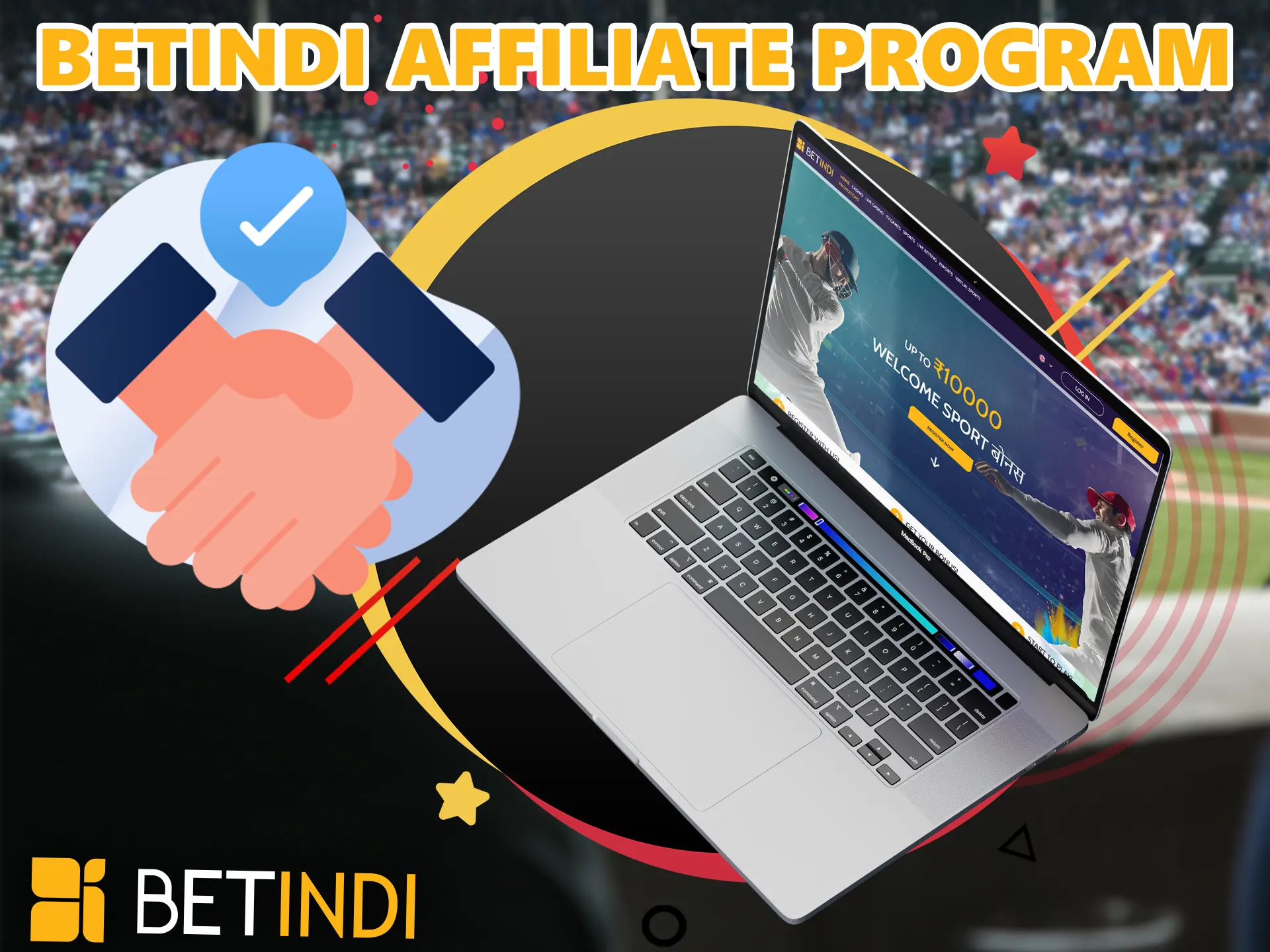This feature will help the player to become a partner BetIndi bookmaker, his task is to bring new customers to the site, for this he will receive interest on his personal account.