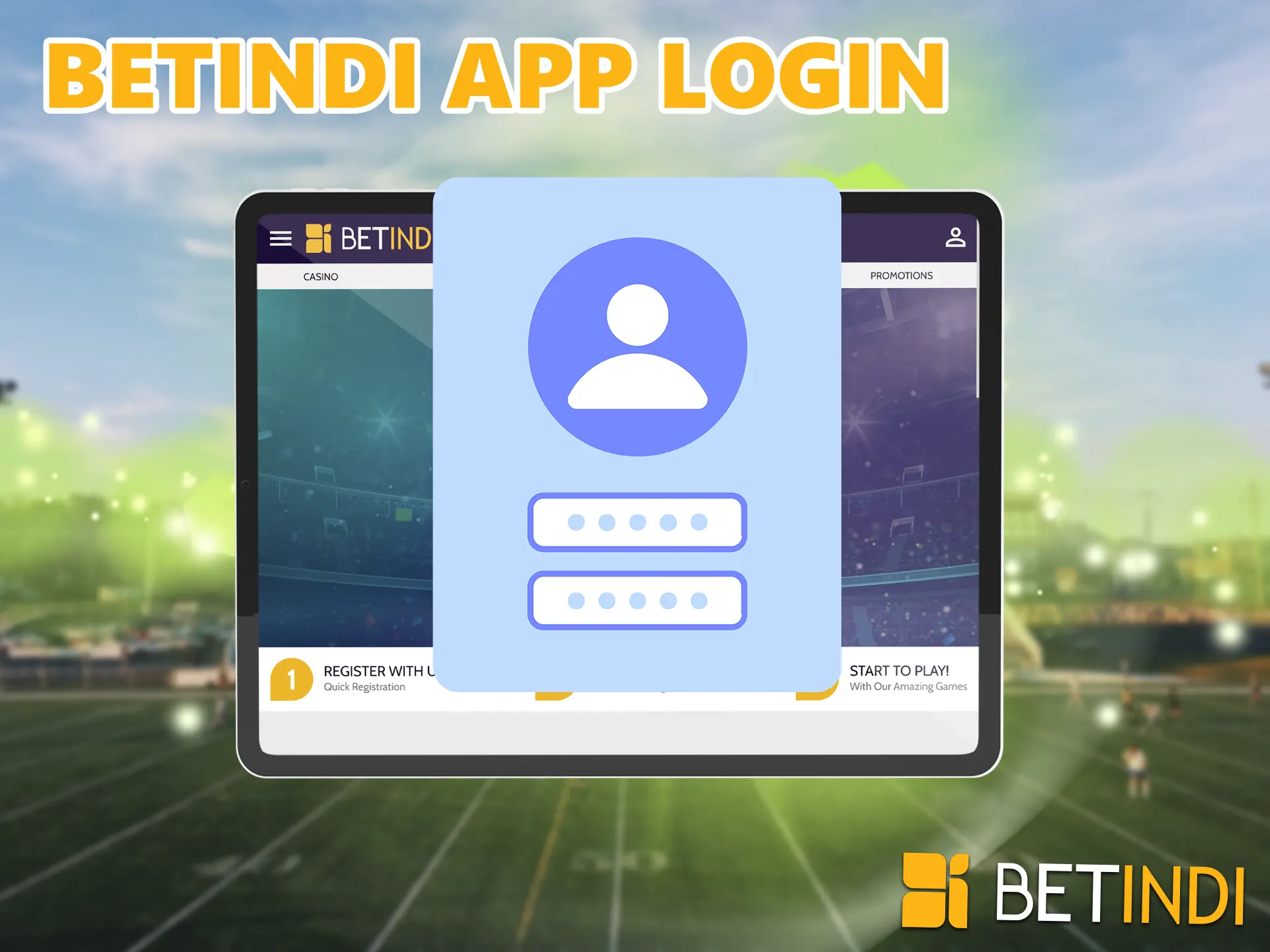 Players BetIndi mobile app need to fill in the fields with the data you entered earlier, this is not a difficult operation, just follow our guide.