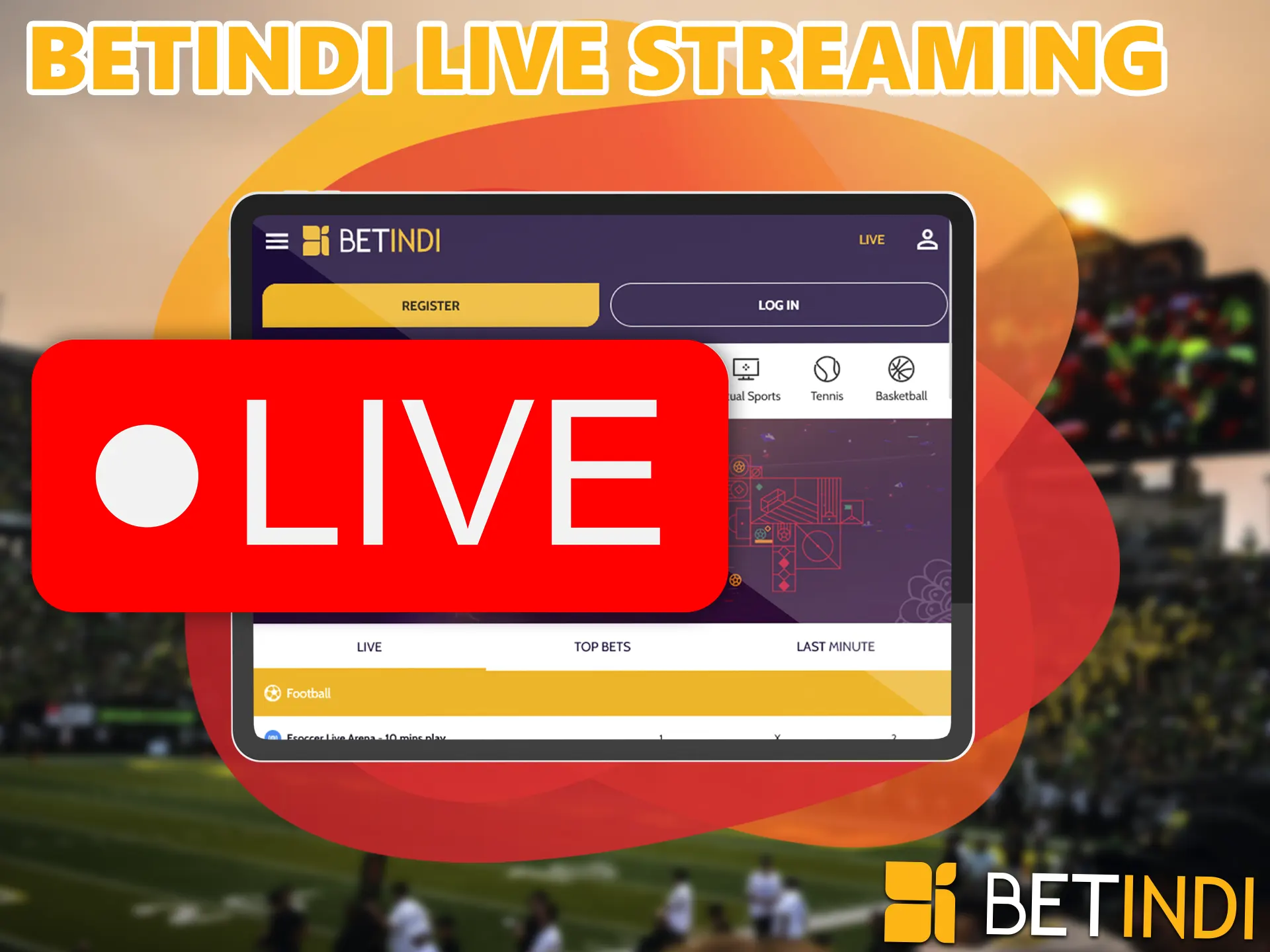 A special feature that allows the player to follow the course of the match, right on the BetIndi betting site.