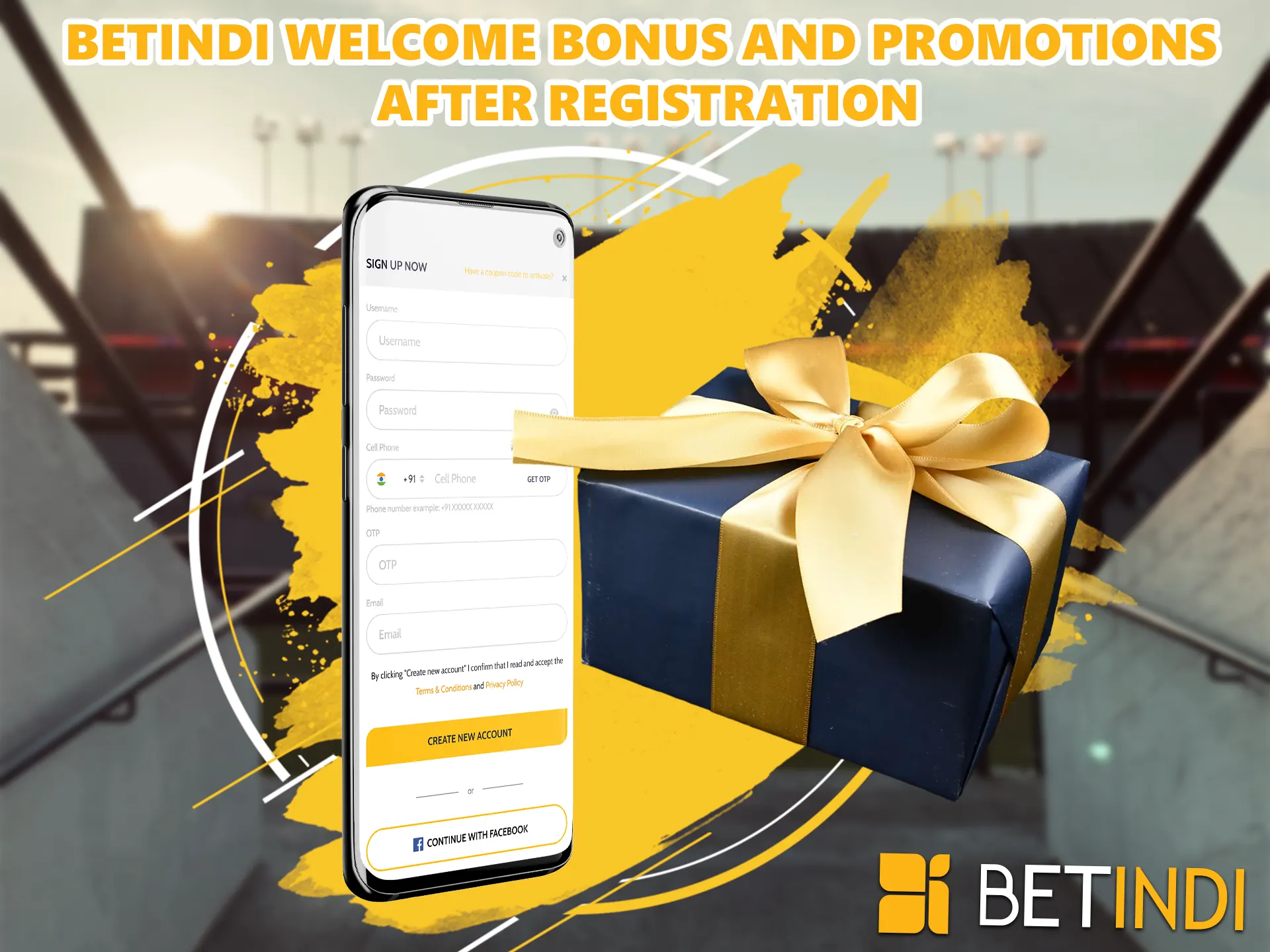 After registering, each user is waiting for a nice cash gift from BetIndi betting site, you can double the amount of your first deposit up to 10000 INR.