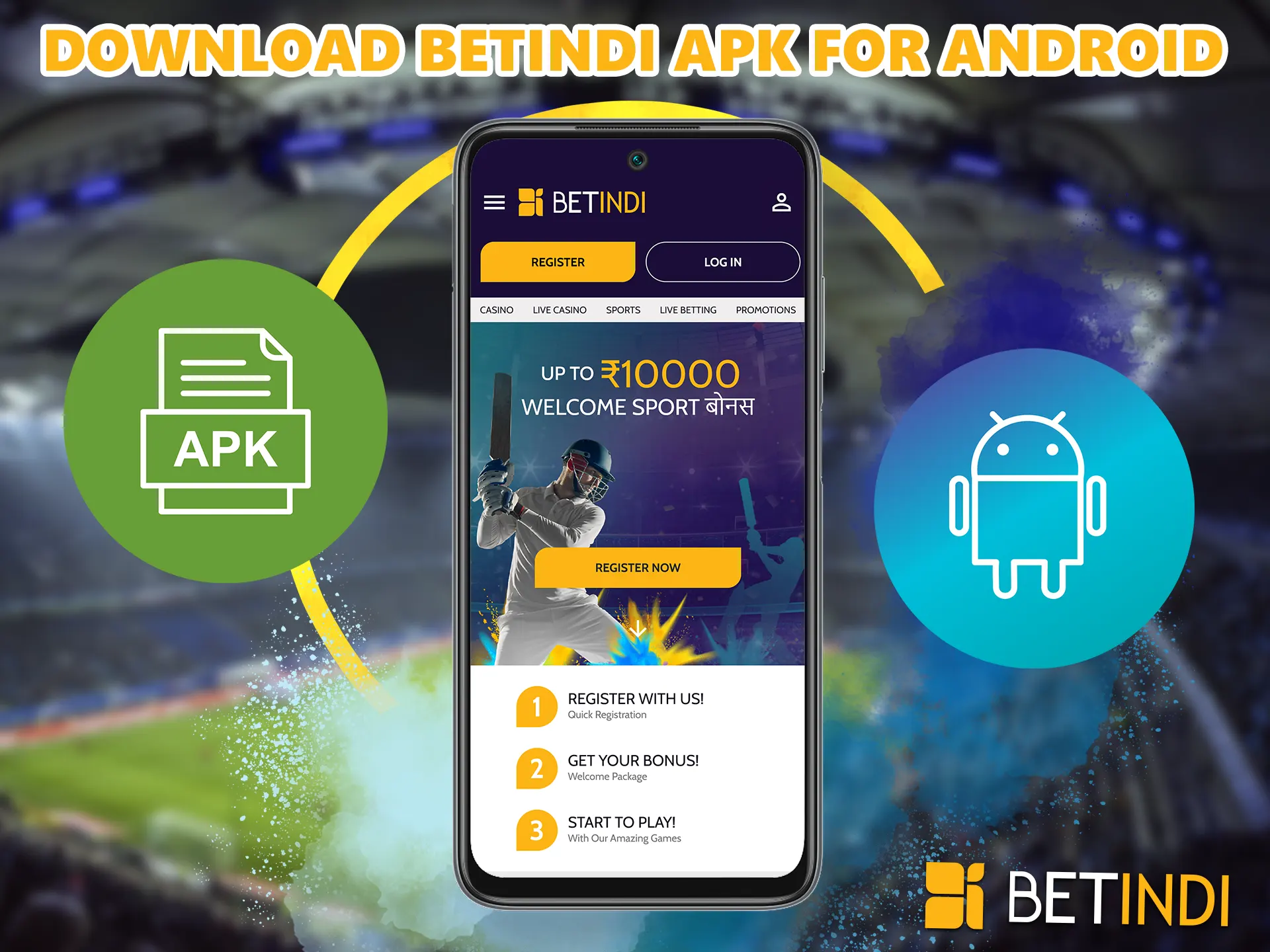 Every BetIndi bookmaker customer can get the app absolutely free, just follow our instructions.