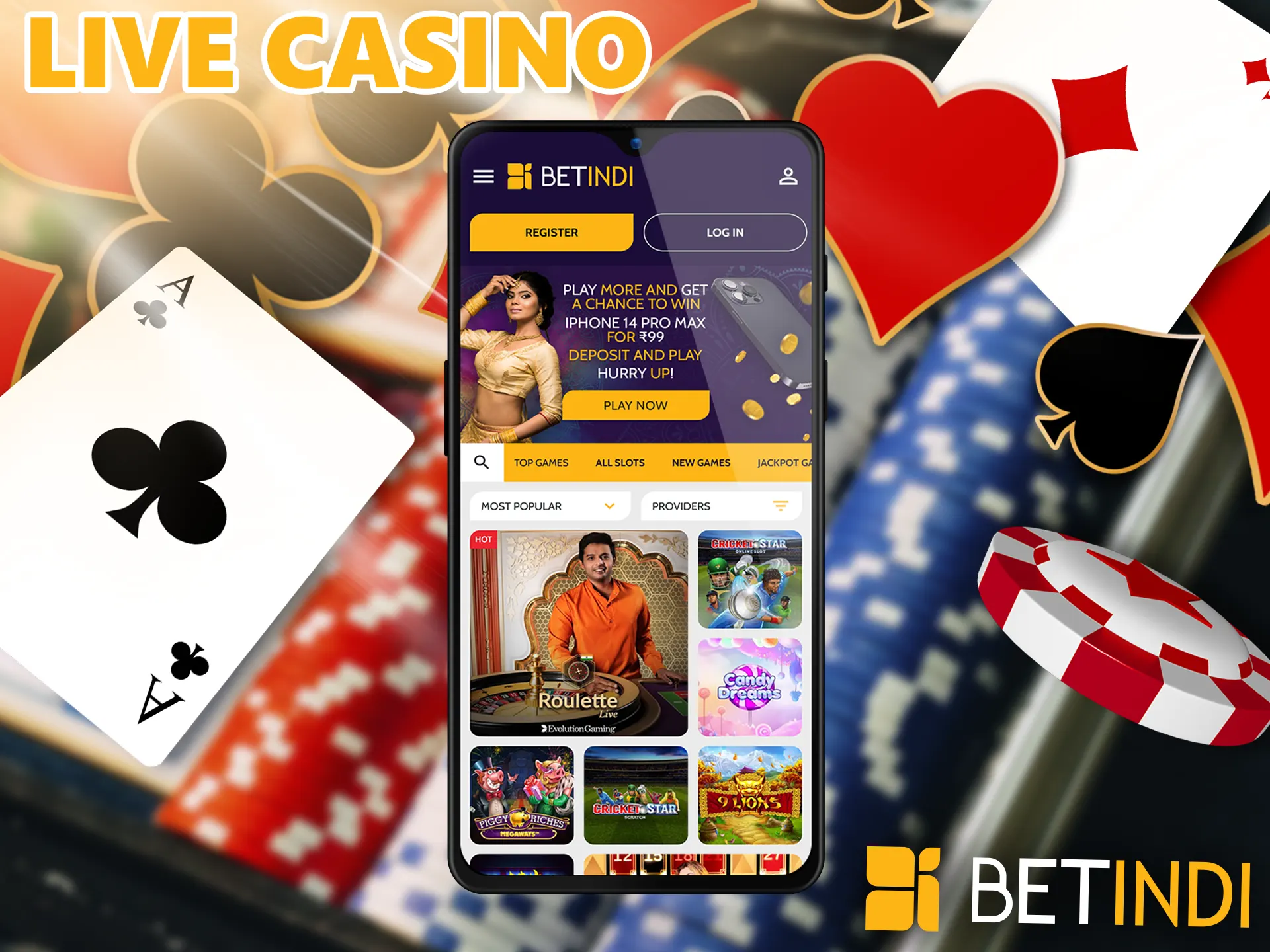 This section BetIndi online casino players are strong interest in the game is controlled by a live person, which immerses players in the atmosphere of a real casino.