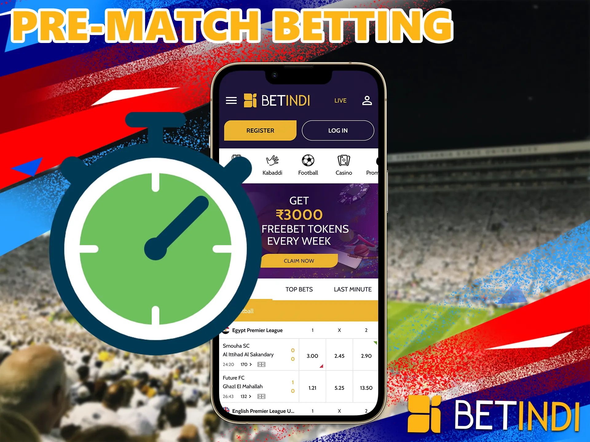 A very popular type of betting among beginners, betting on one of the solder results of the match that is about to start.