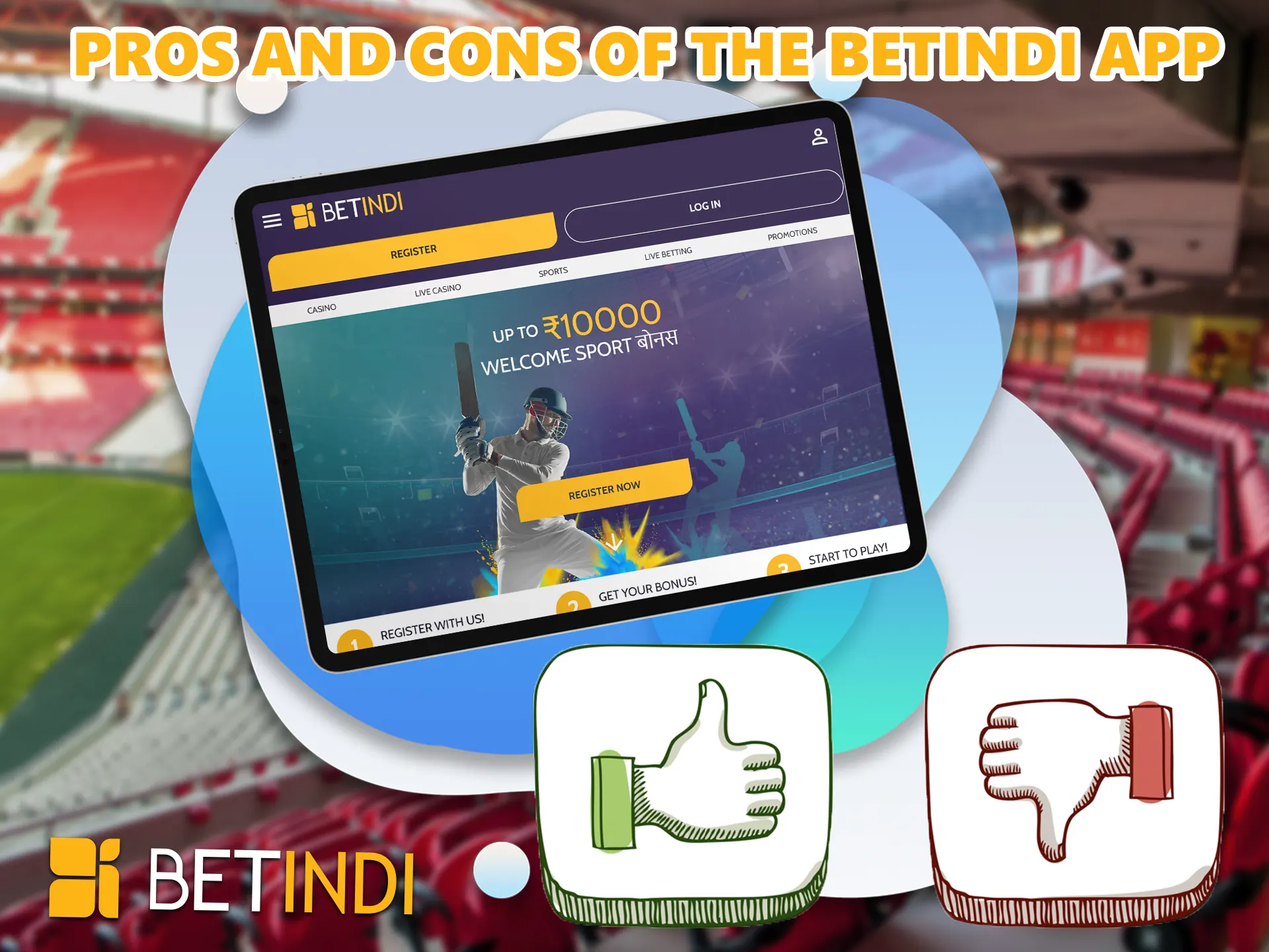 Learn about the benefits of the BetIndi mobile app.