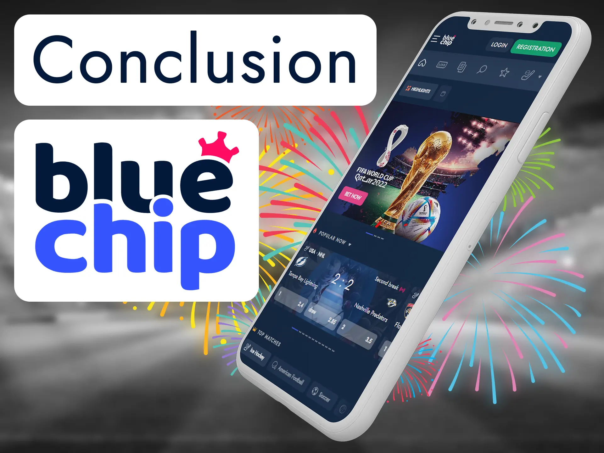 Bluechip app is great for betting.