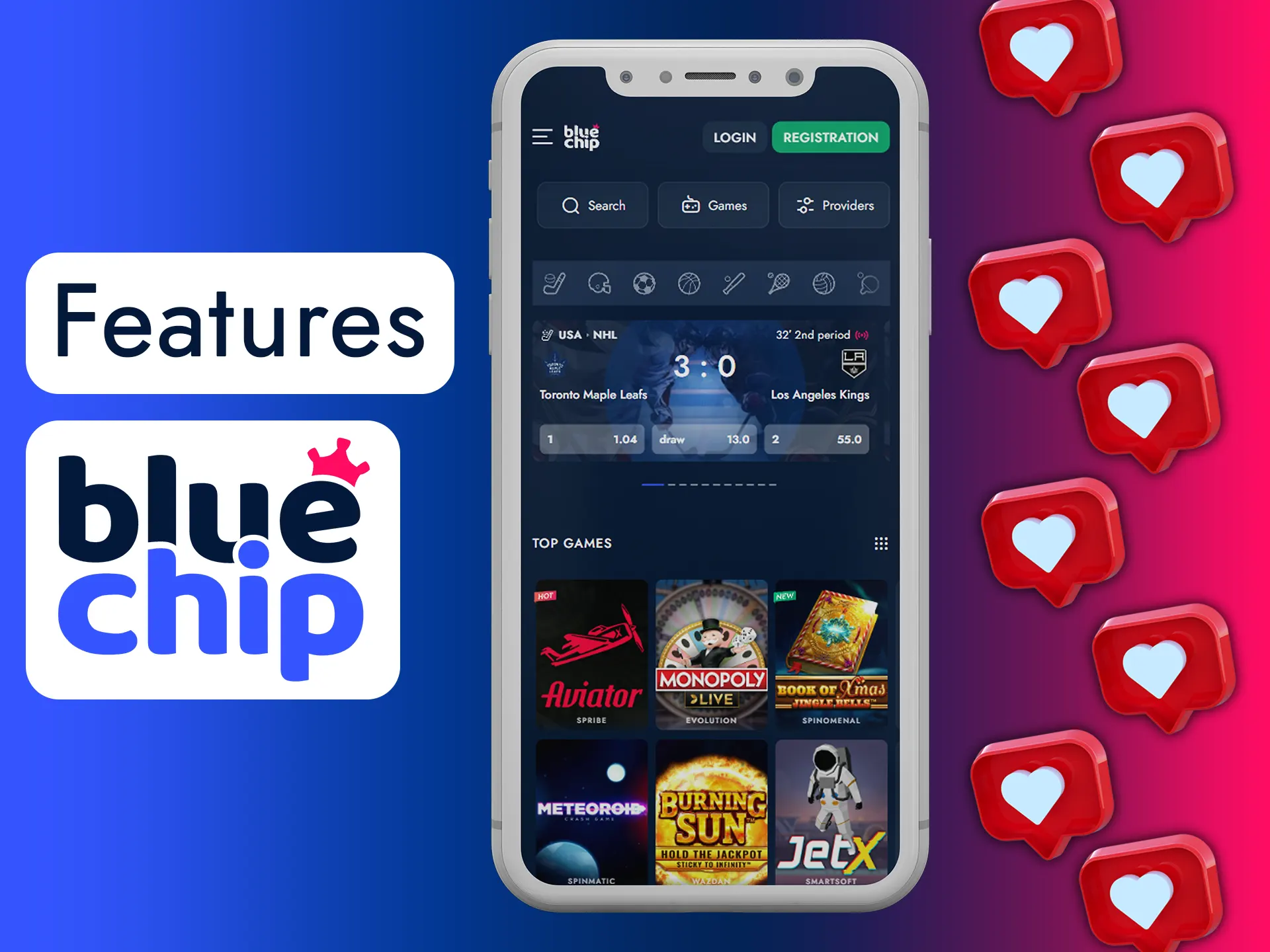 Learn more about Bluechip app by using the new features.