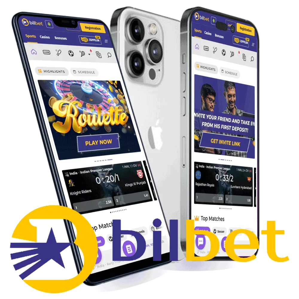 Download the Bilbet mobile app to place bets via your smartphone.