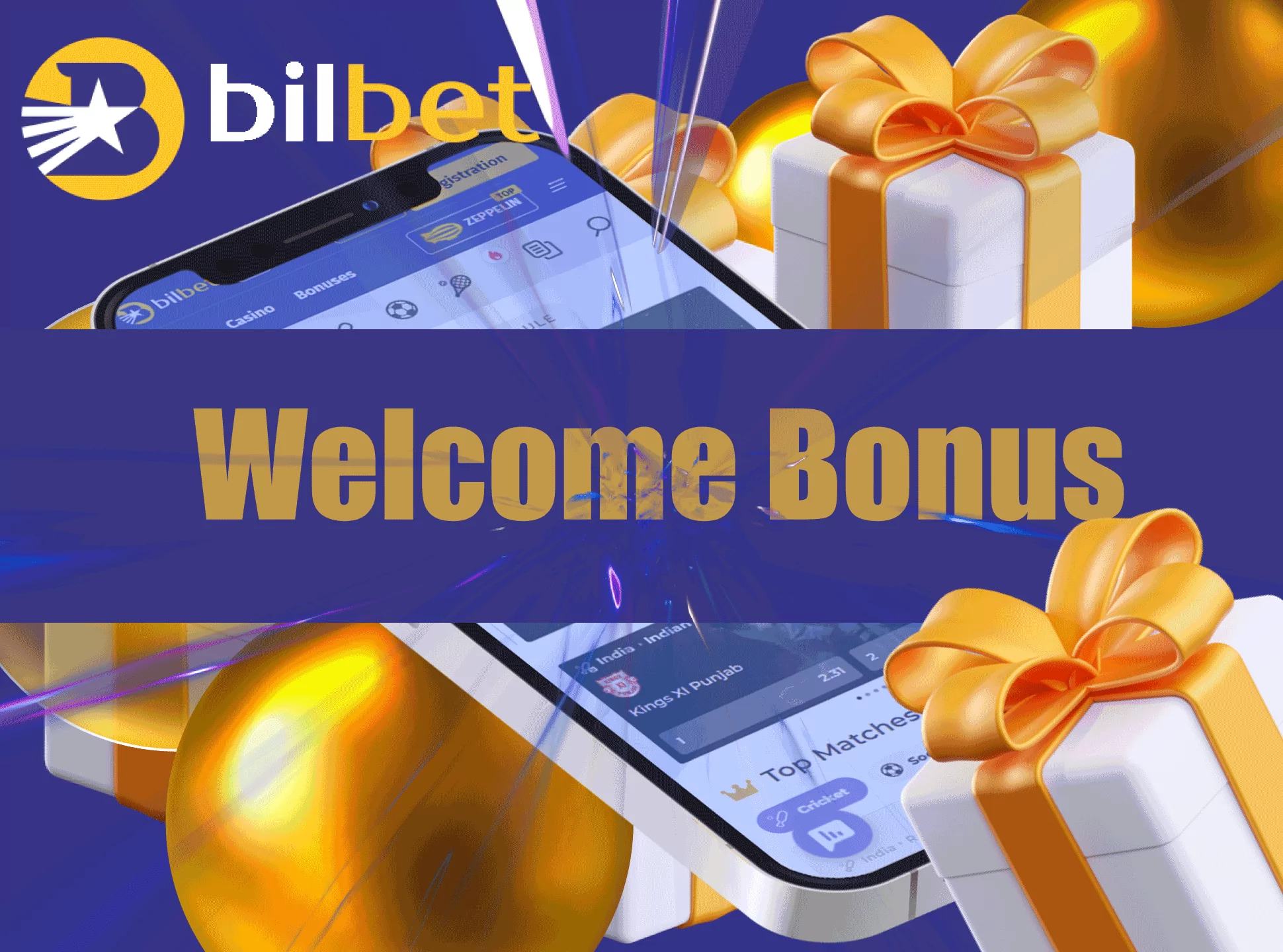 Right after the registration you can get a Bilbet welcome bonus.