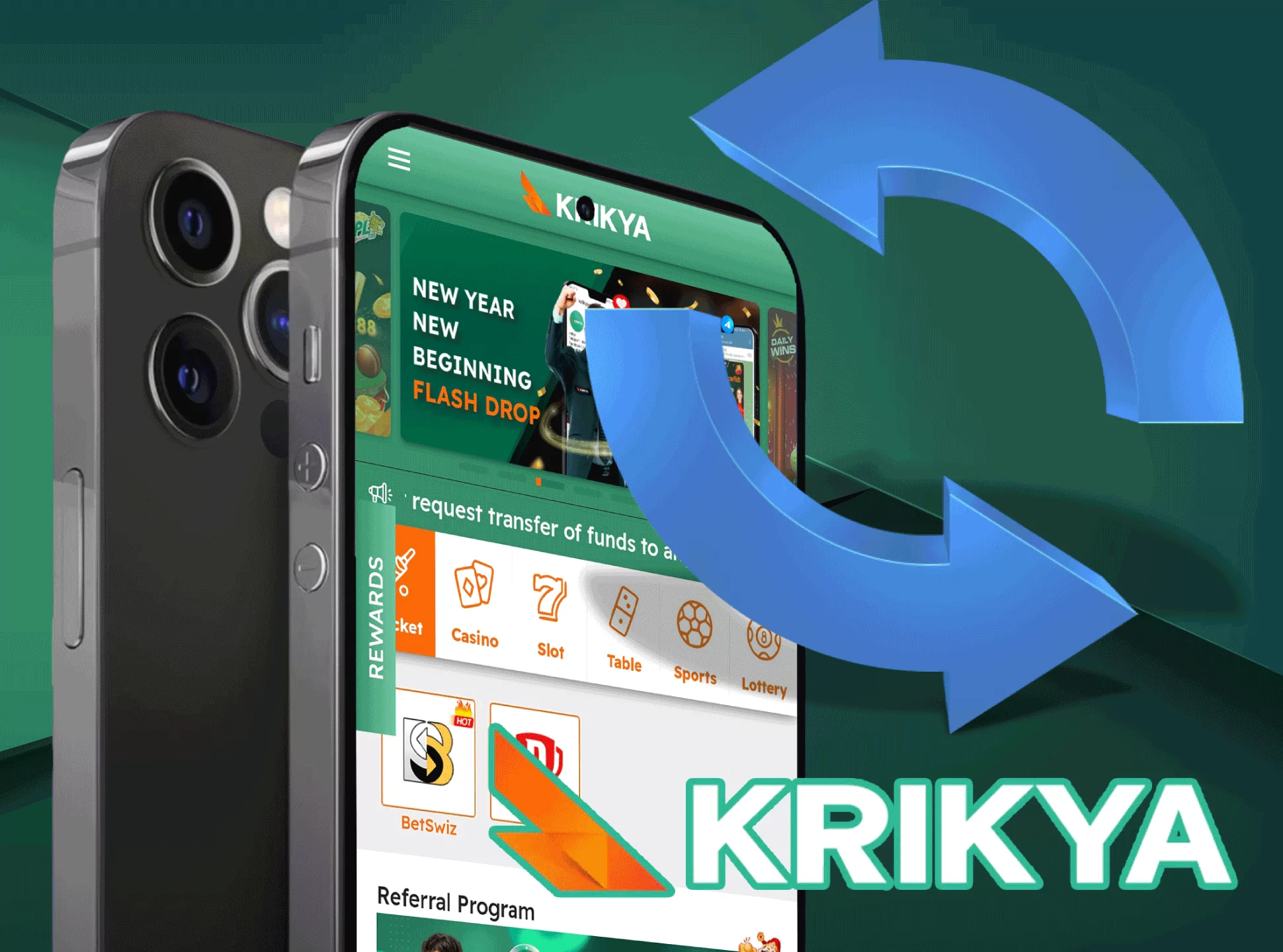 Keep your Krikya mobile app updated.