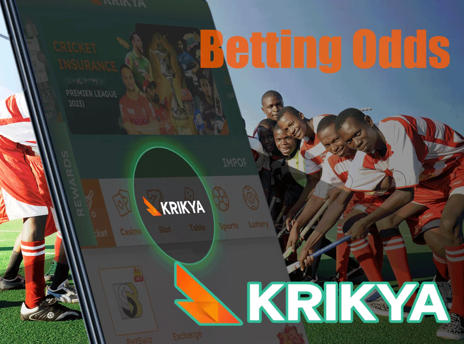 Krikya offers the greatest odds for every sport.
