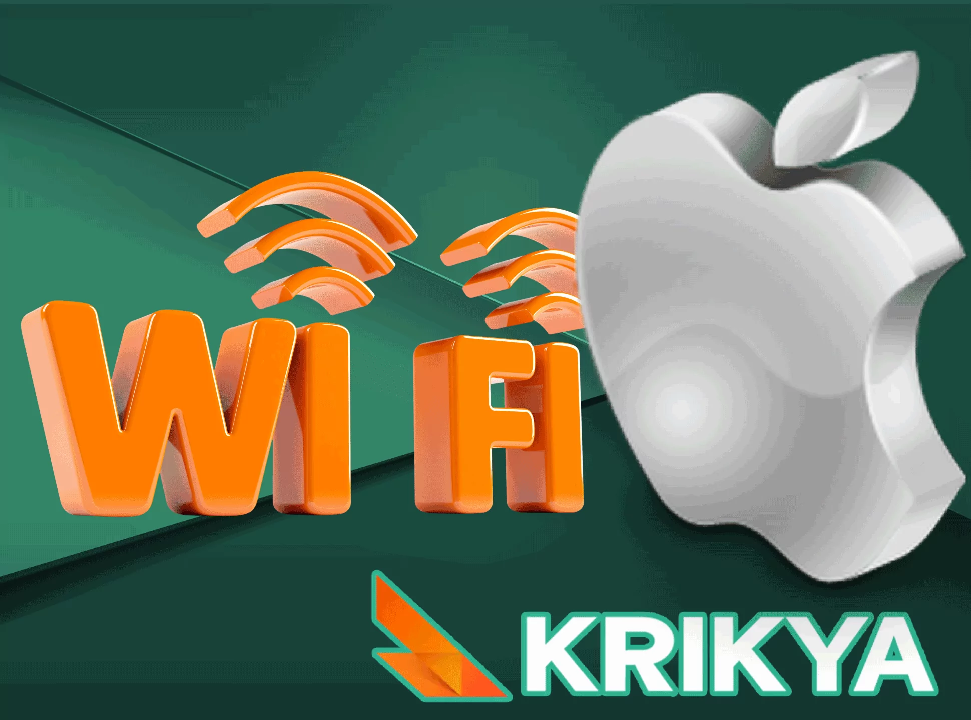 Connect to the strong WiFi and go to the Krikya website via your iOS device.