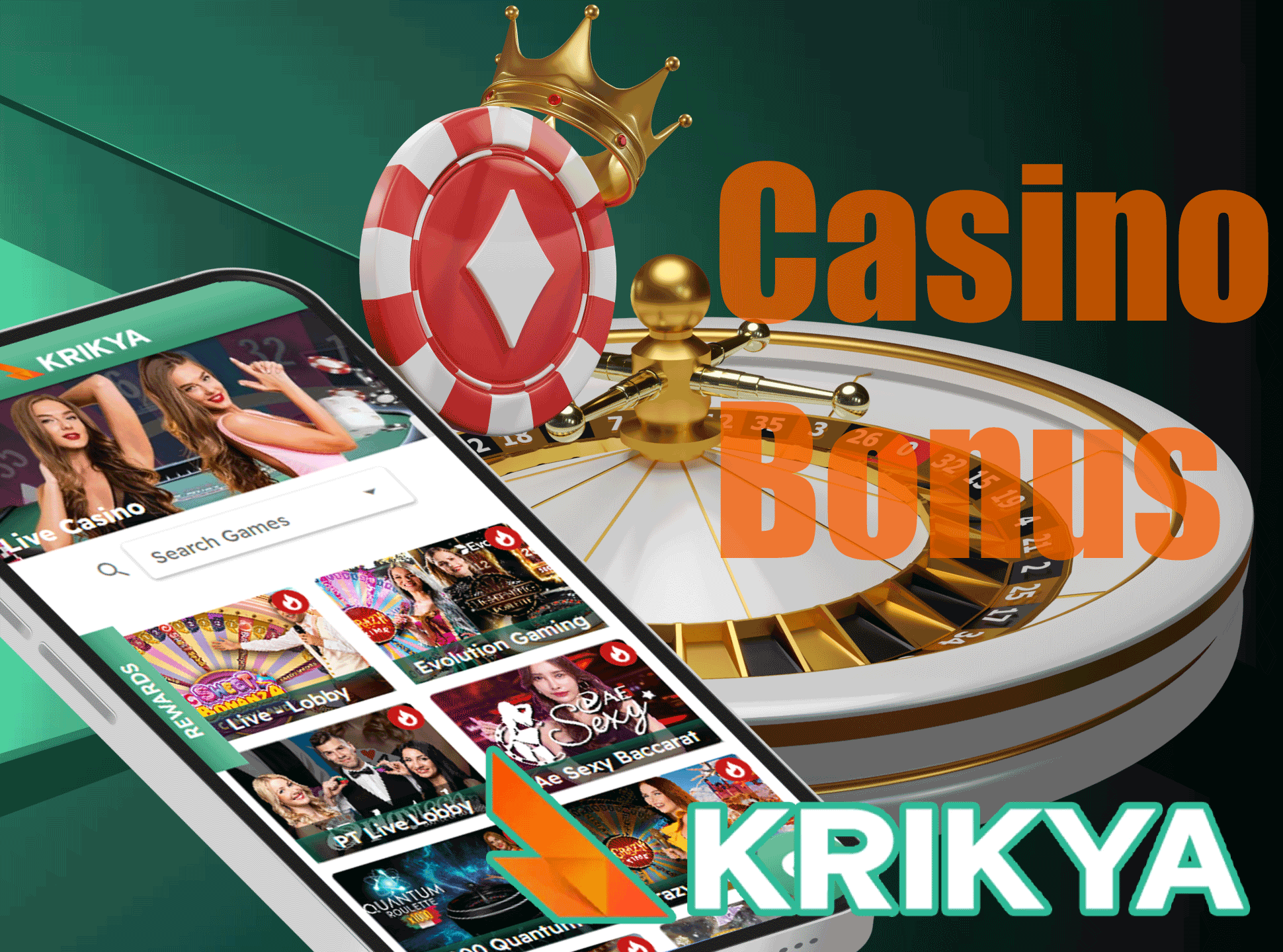 You can also spend you 100% welcome bonus on the casino games.