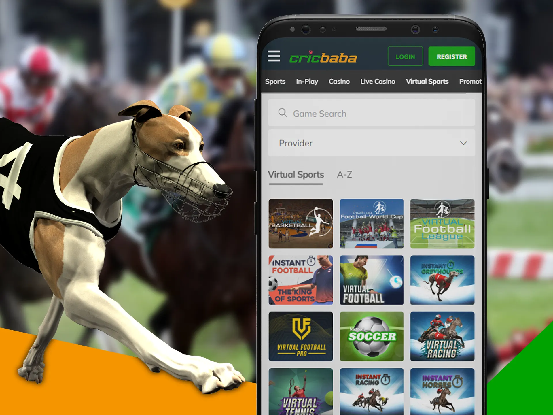 Bet on exotic virtual sports and win money.