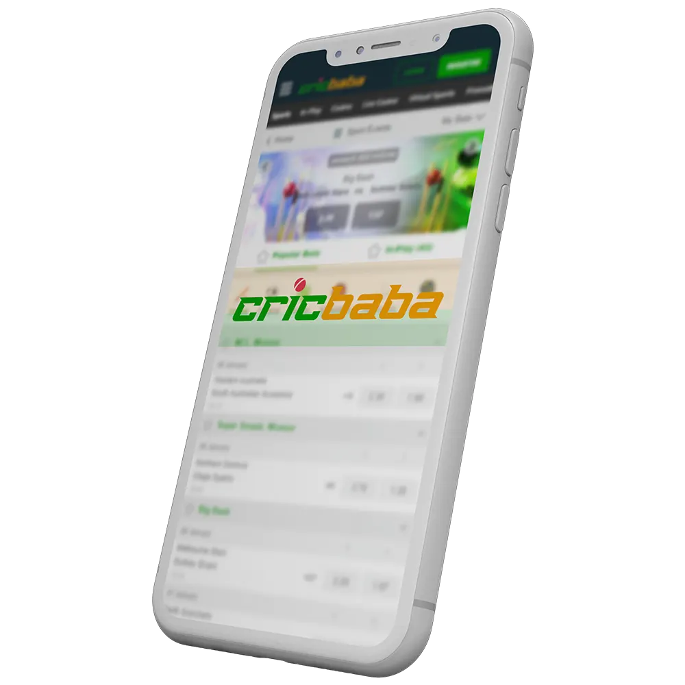 Use Cricbet app for making bets and playing casino.