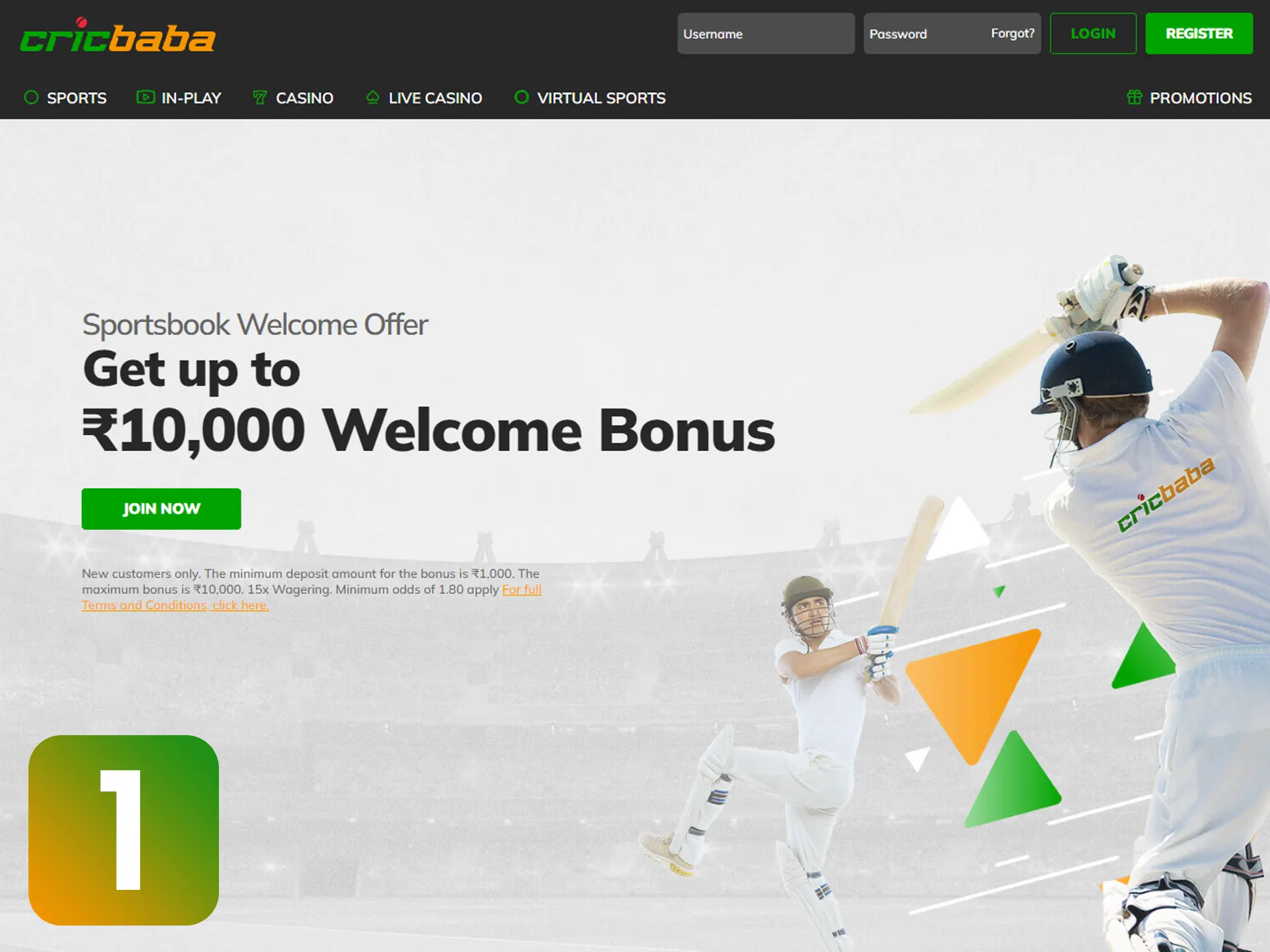 Enter on the Cricbaba main page.