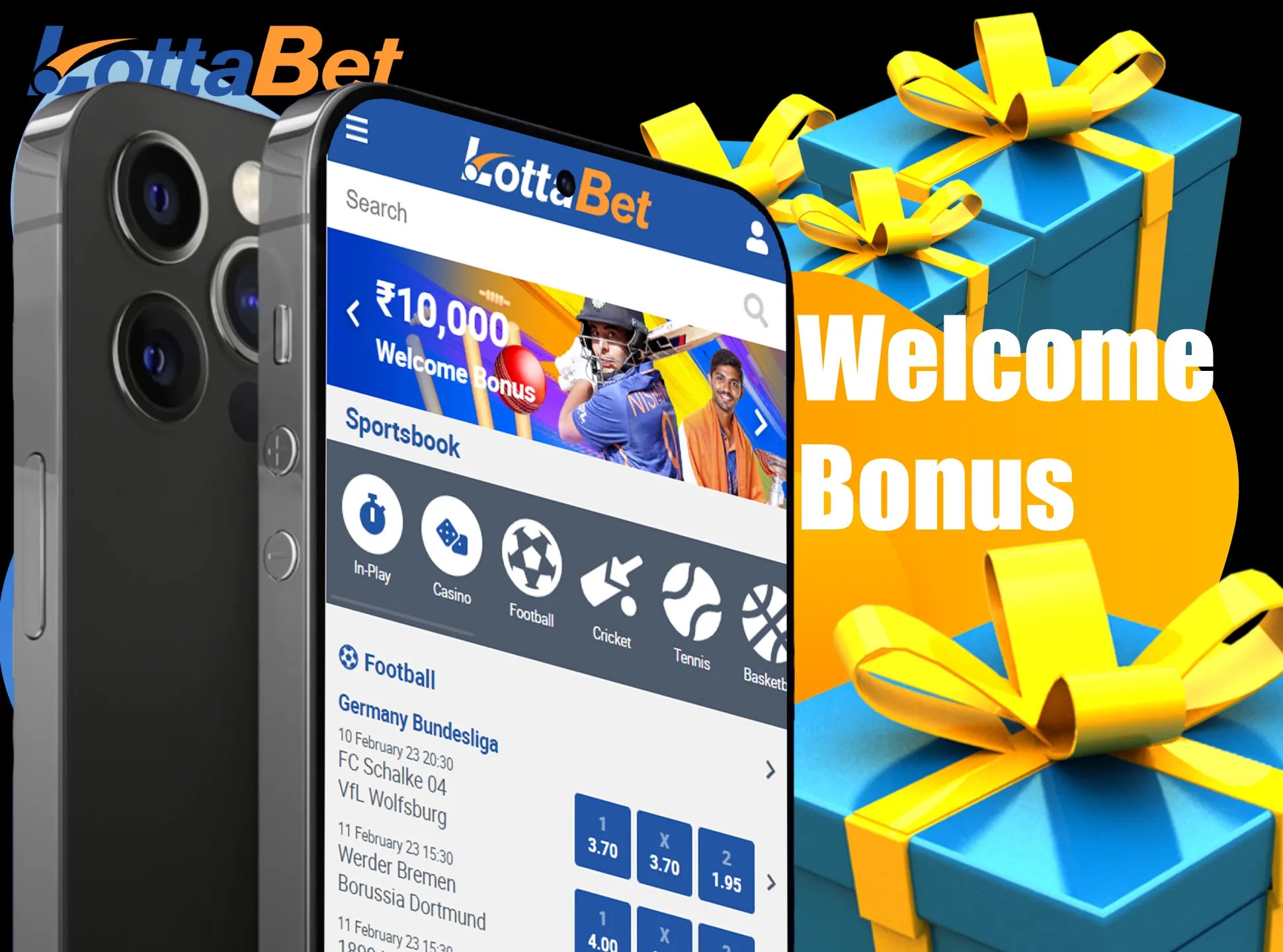 Get unicque welcome bonuses right after the first deposit at Lottabet.