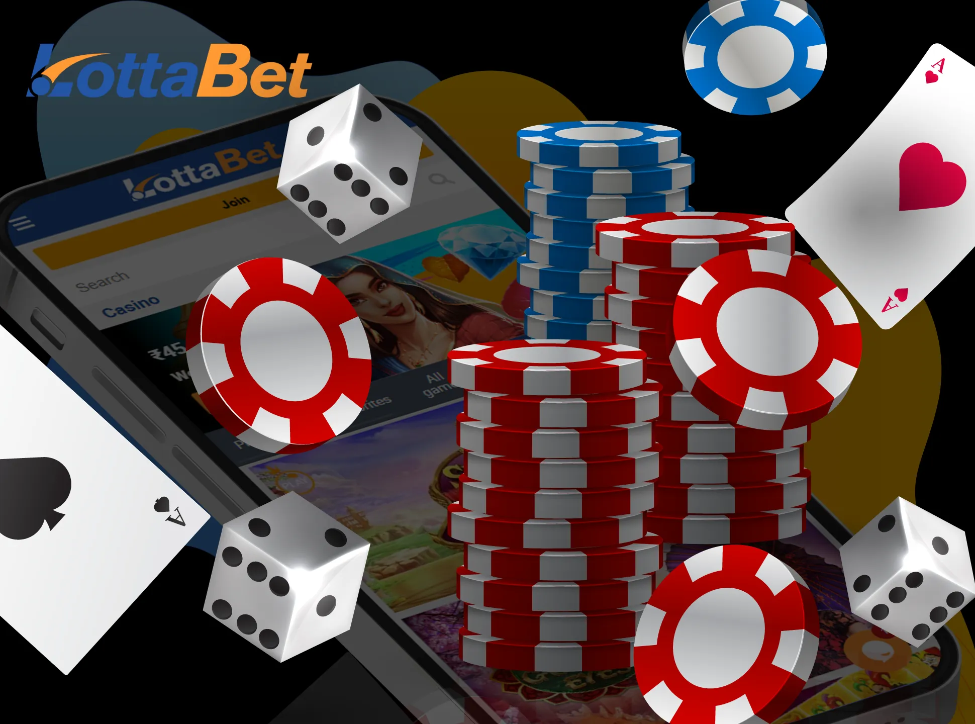 Lottabet also has an online casino section.
