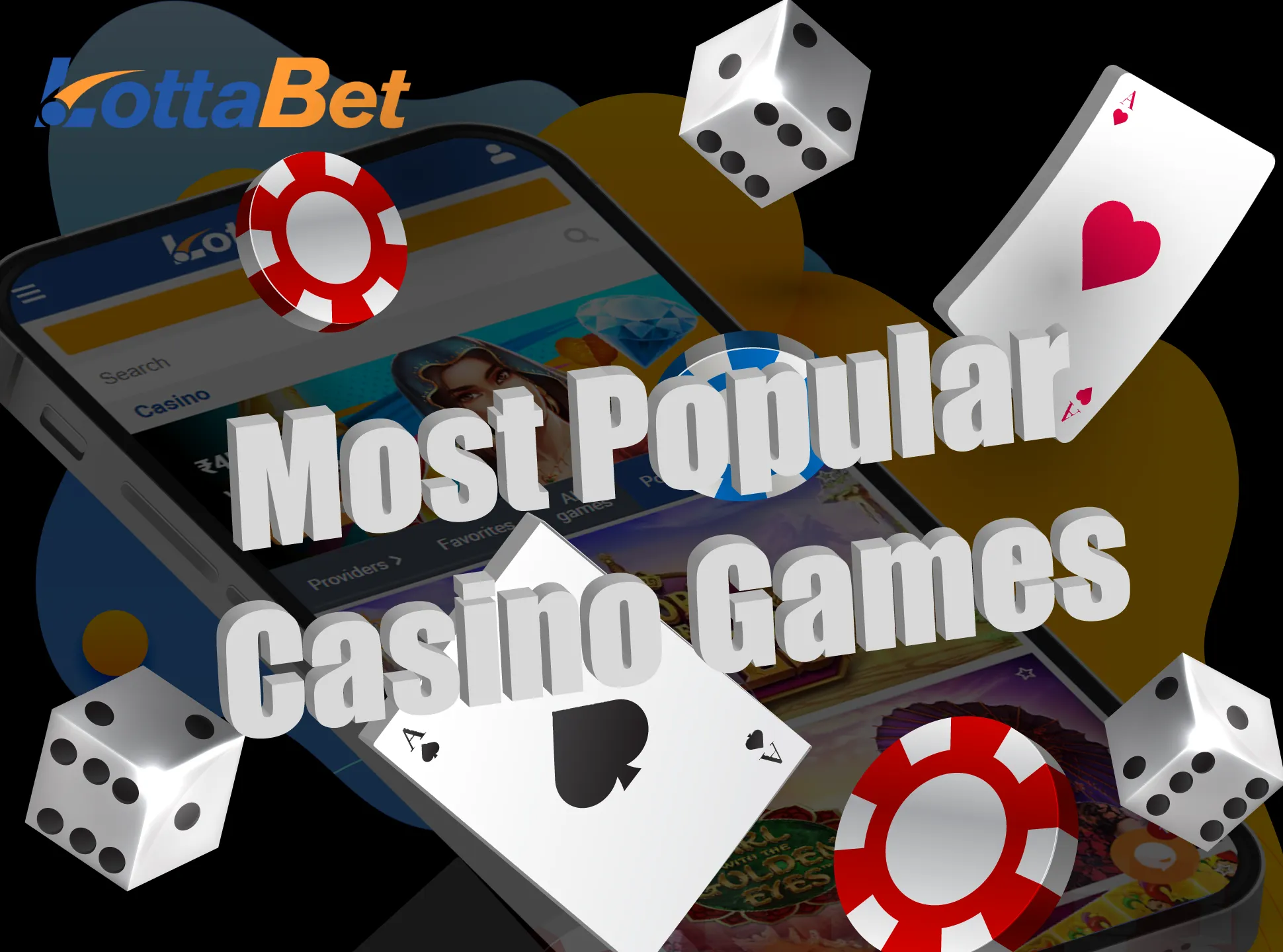 In the Lottabet casino you willfind all the most popular casino games.