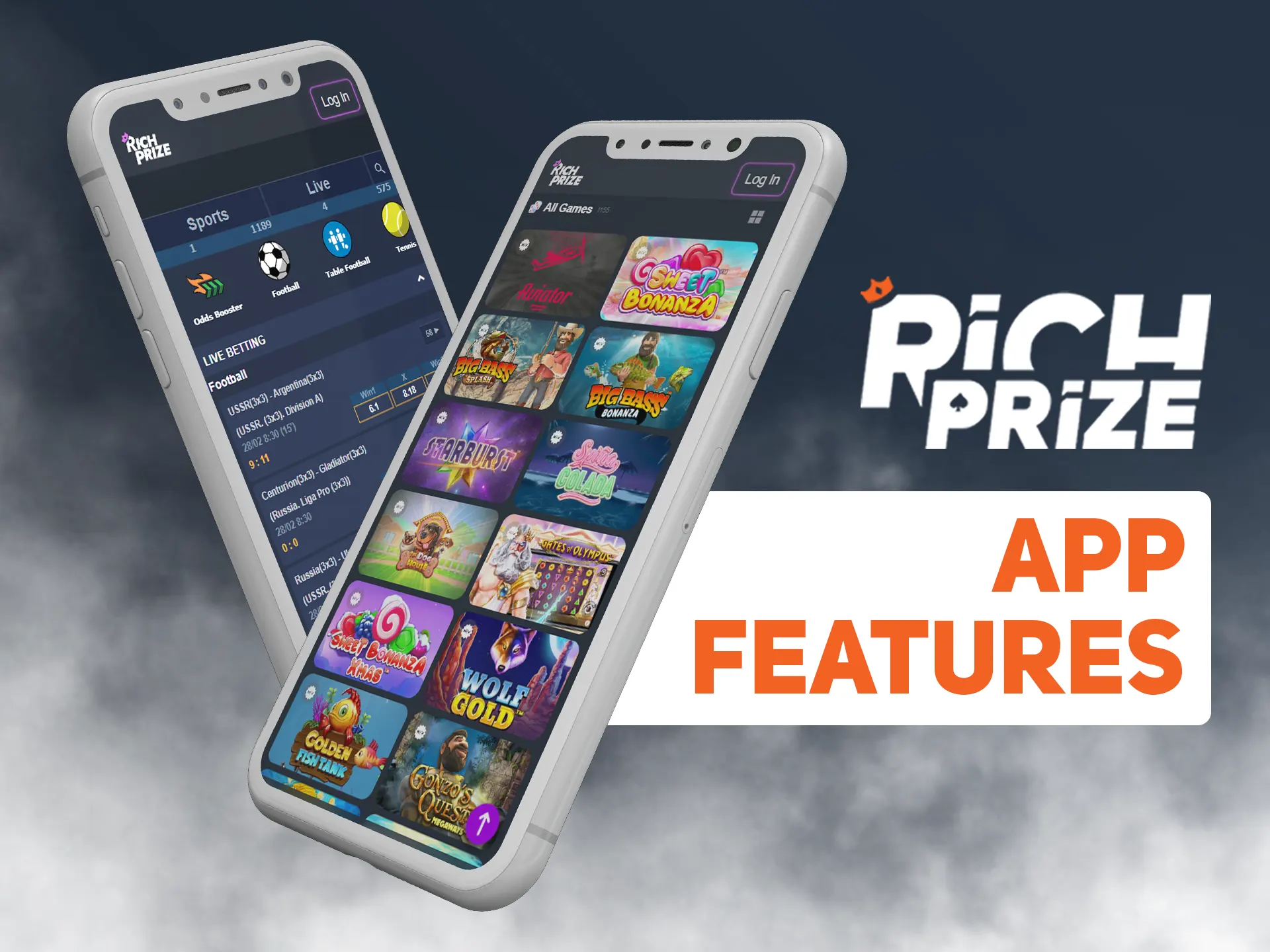 Learn more about Richprize app features.
