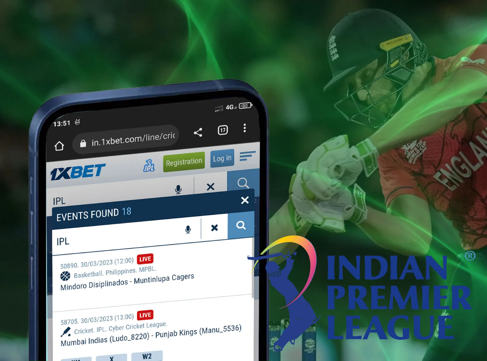 1xBet has a great mobile app so you can bet on the IPL matches right on your smartphone.