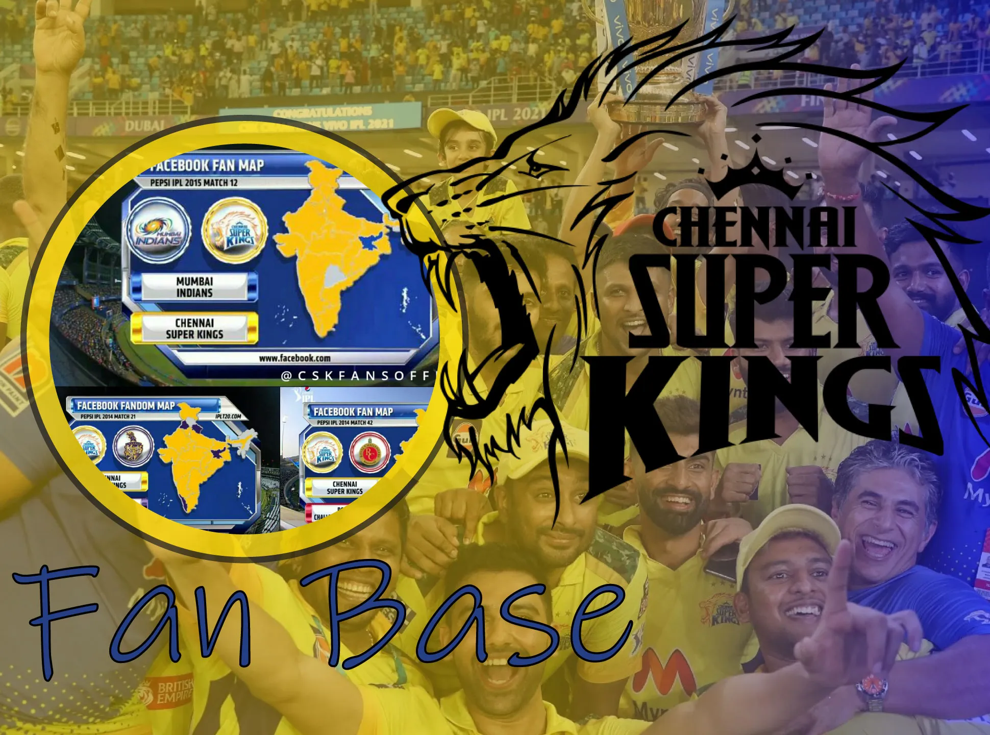 Chennai Super Kings has a huge fan support.