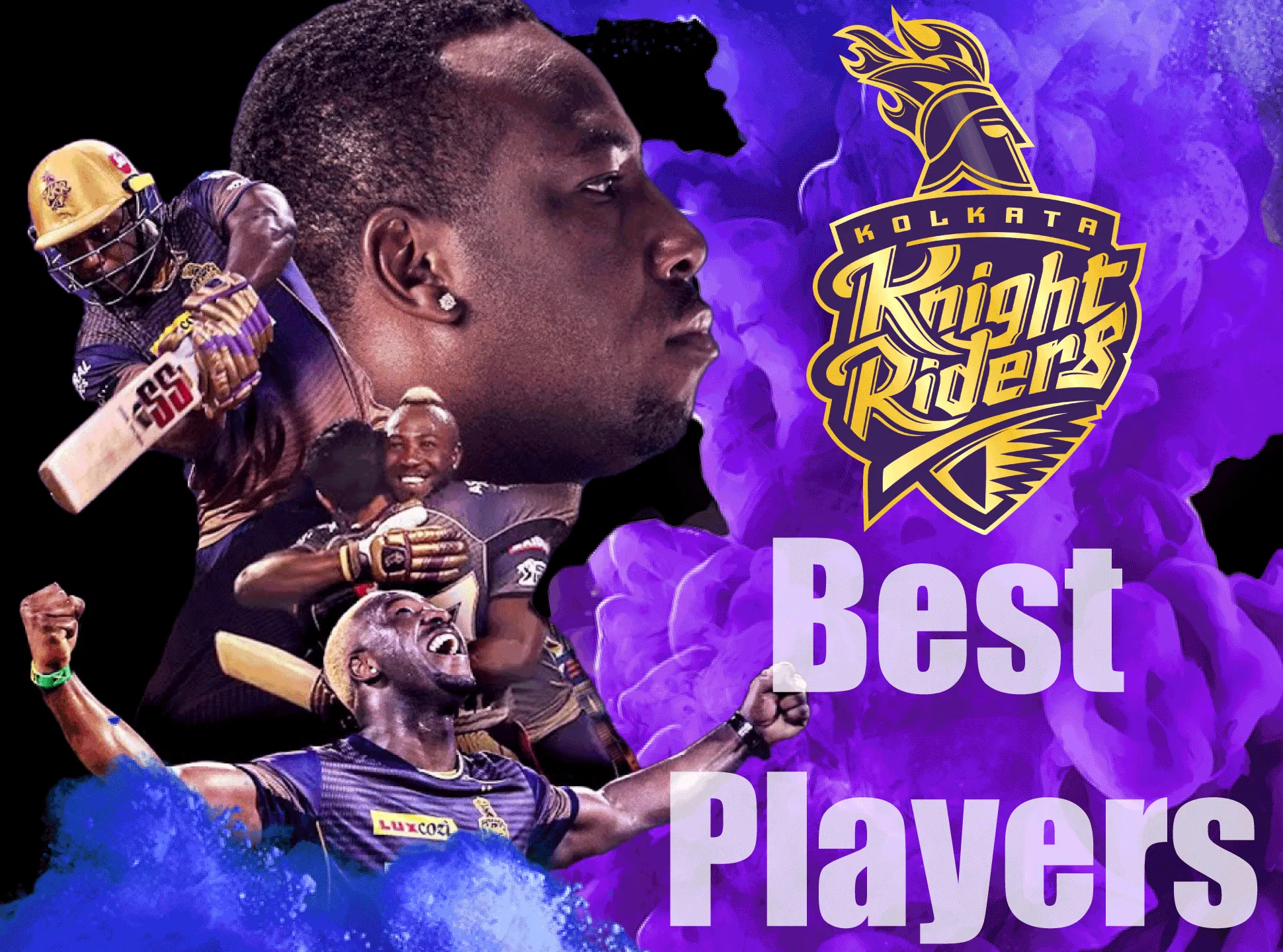 Meet the best players of the Kolkata Knight Riders team.