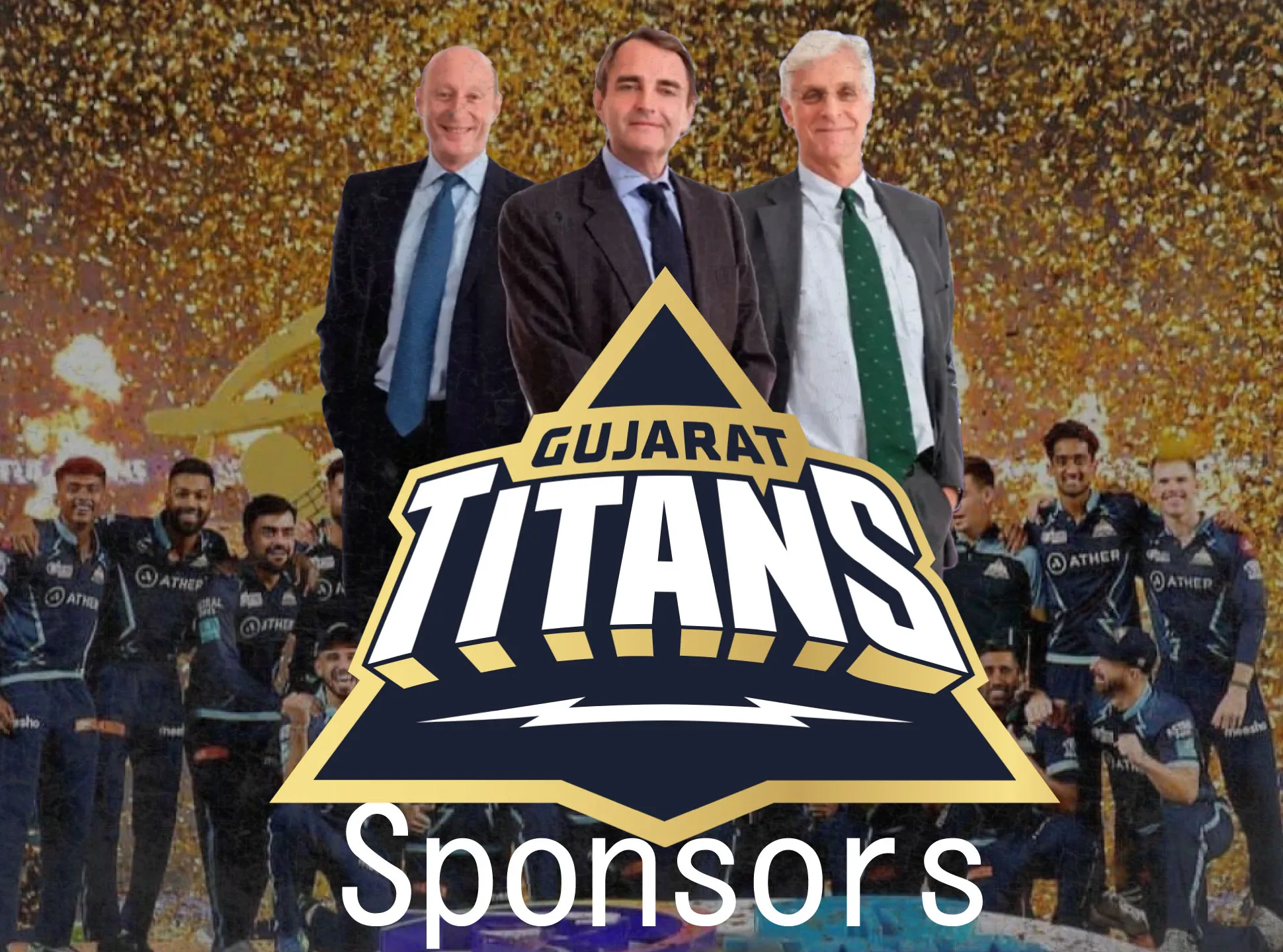 Here are the sponsors of the team Gujarat Titans.