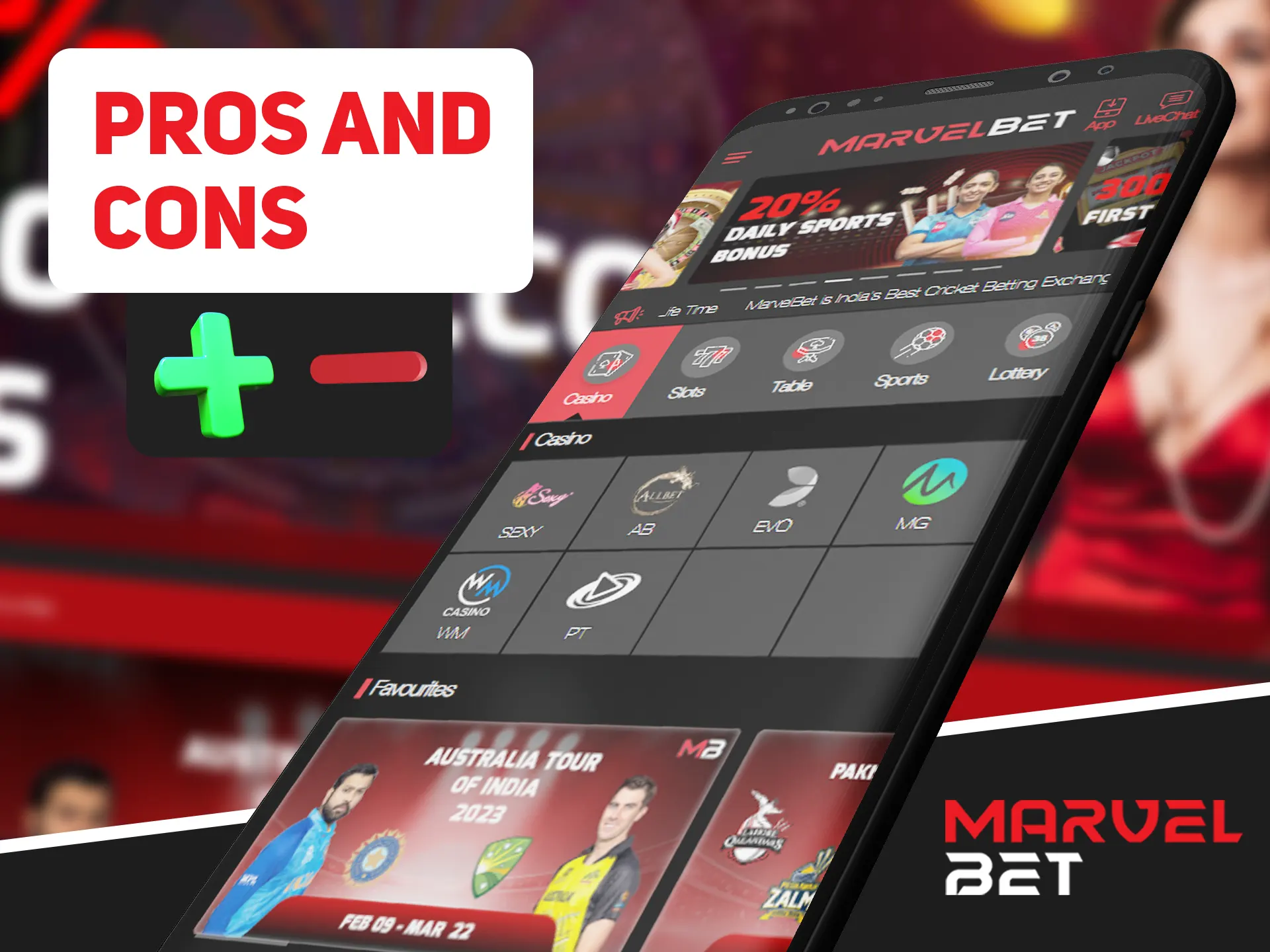 Learn more about best features of Marvelbet app.