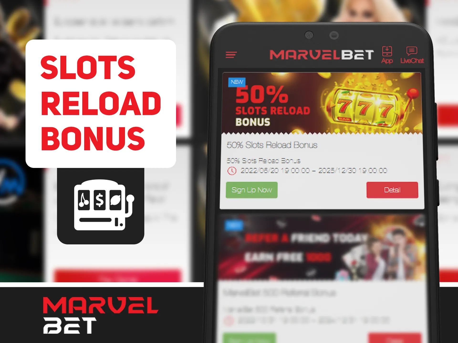 Spin slots at Marvelbet casino and get bonus.