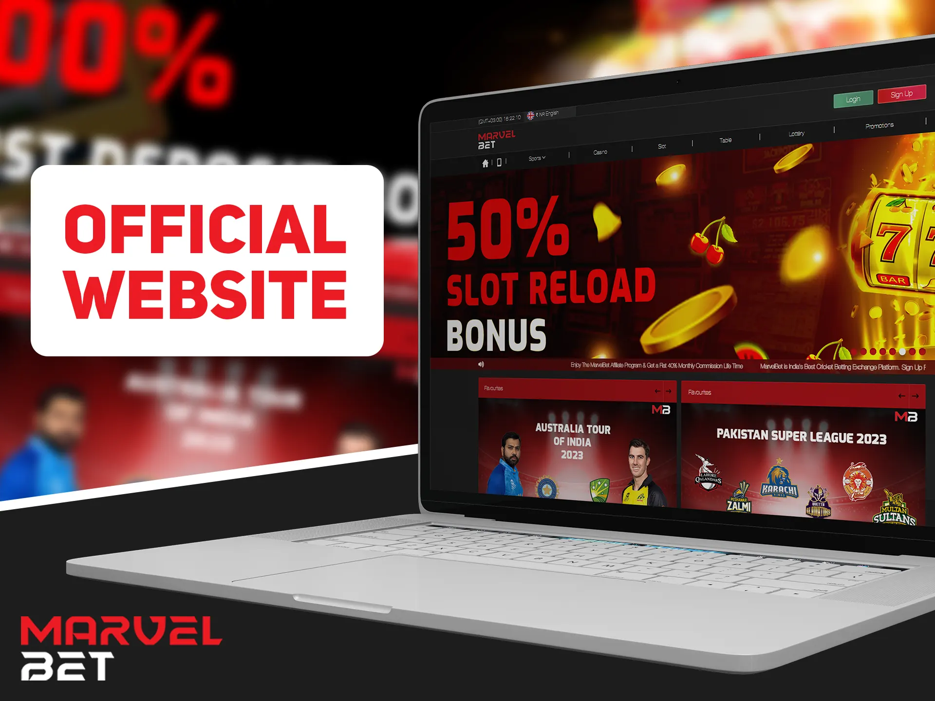 Enter on the Marvelbet main page and start using all of the features.