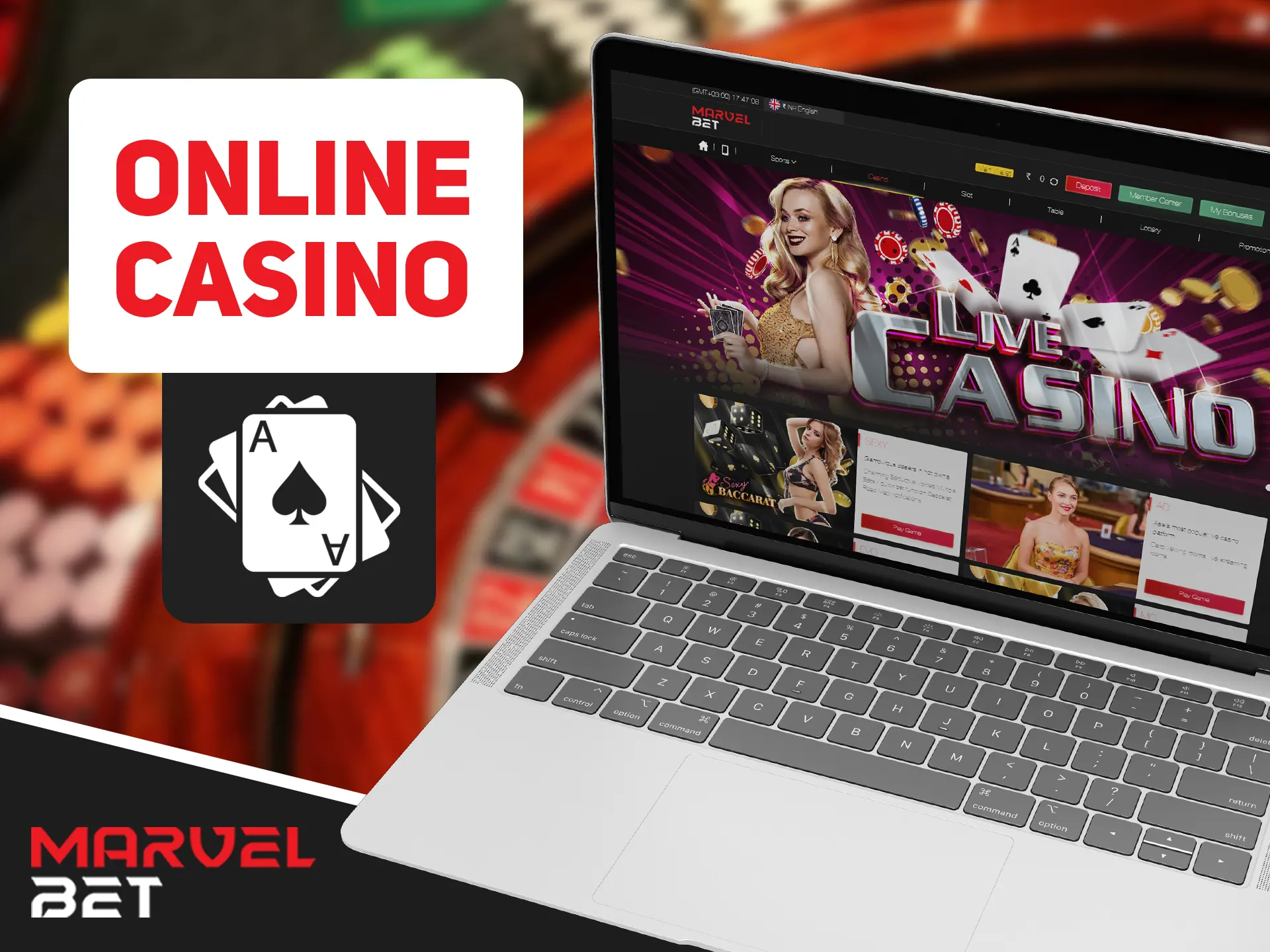 Marvelbet casino provides wide variety of casino games.