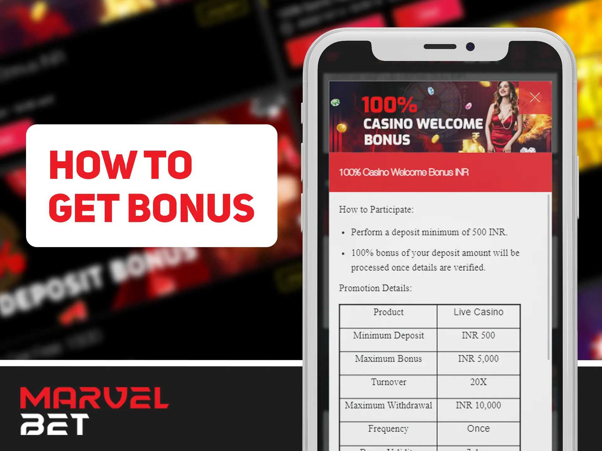 Get your Marvelbet bonus with simple steps.