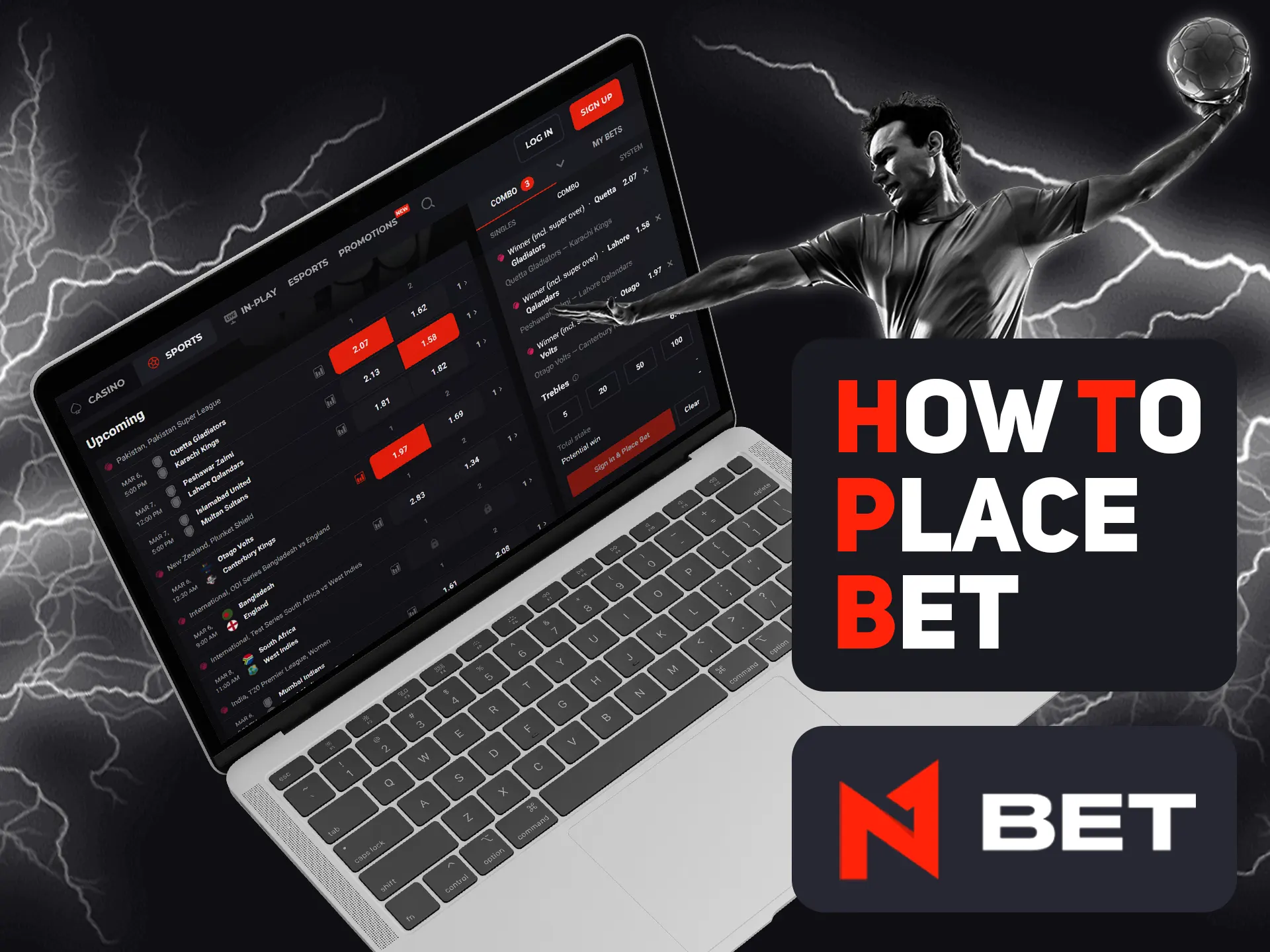 Placing bet is simple at N1bet.