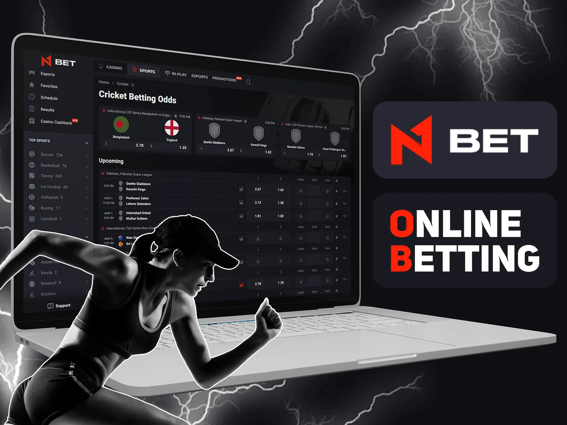 Bet on different sports at N1bet.