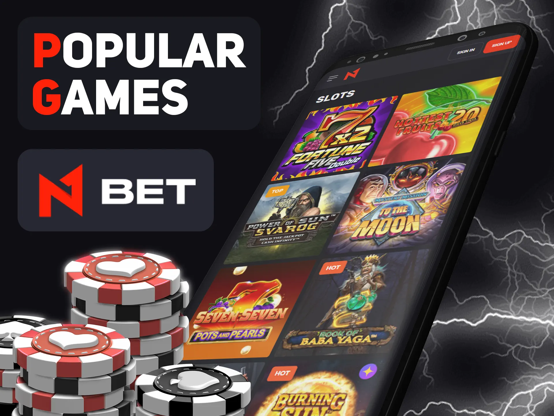Play best casino games at N1bet casino.