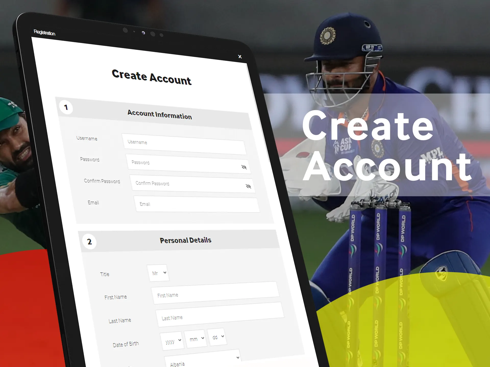 How to create an online cricket betting account in India