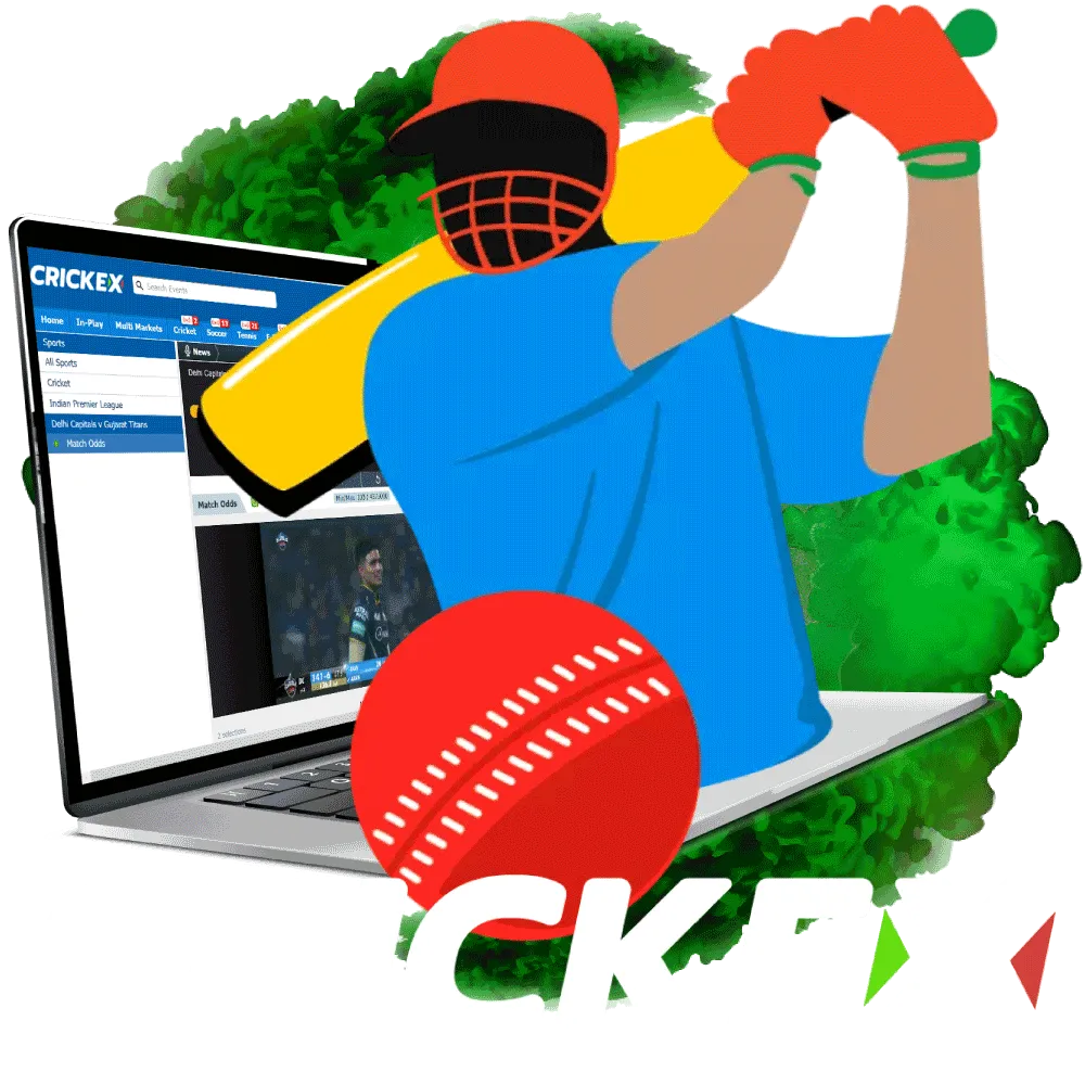 Sign up for Crickex and place bets on cricket in India.