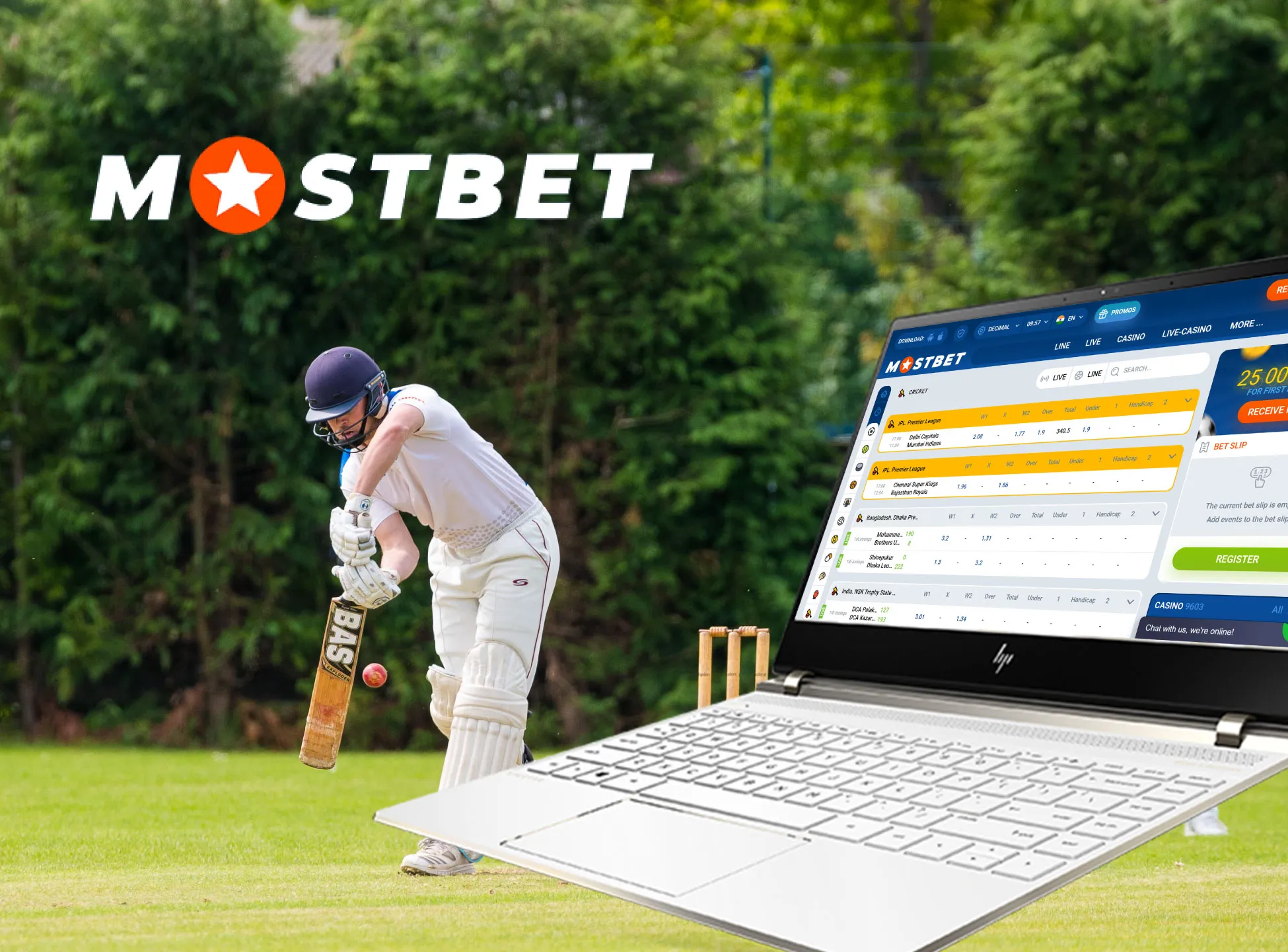 Enjoy the cricket betting in the Mostbet sportsbook.