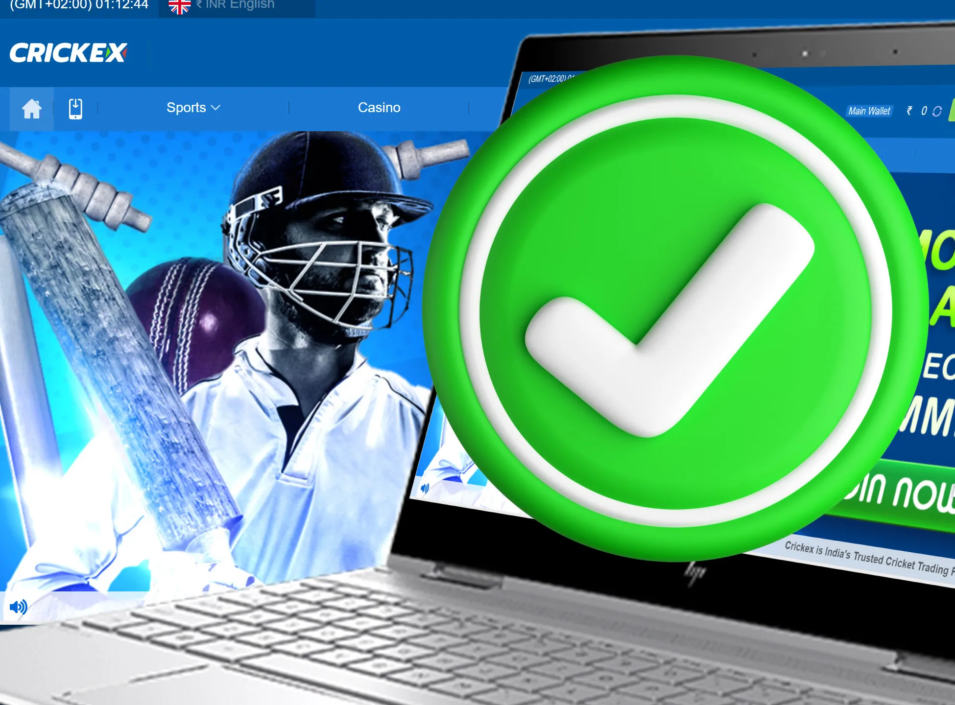 Sign up for Crickex, choose your favorite sport team and place bets on it's win.