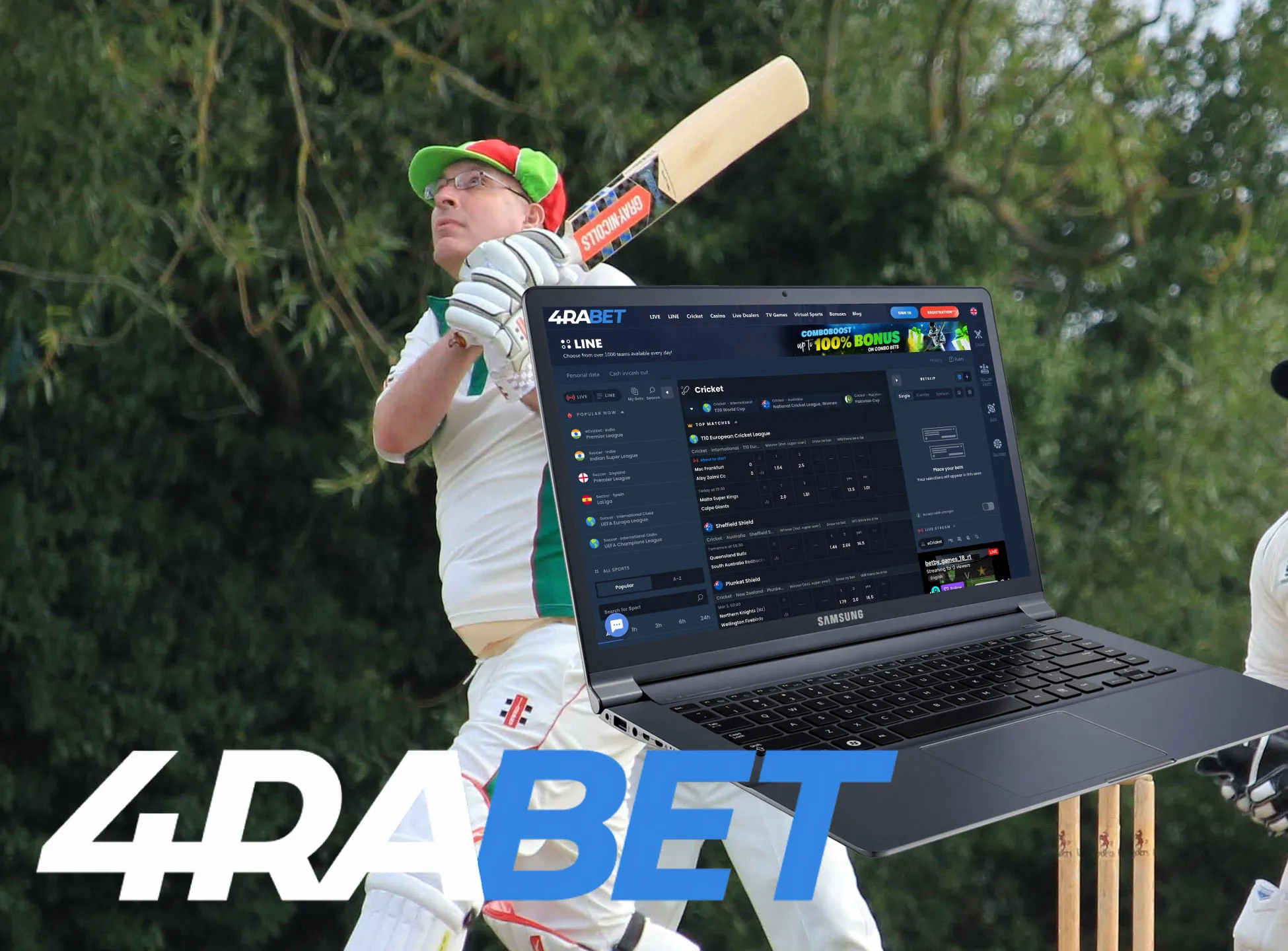 4rabet has respect from lots of Indian bettors for convenient and profitable cricket betting.