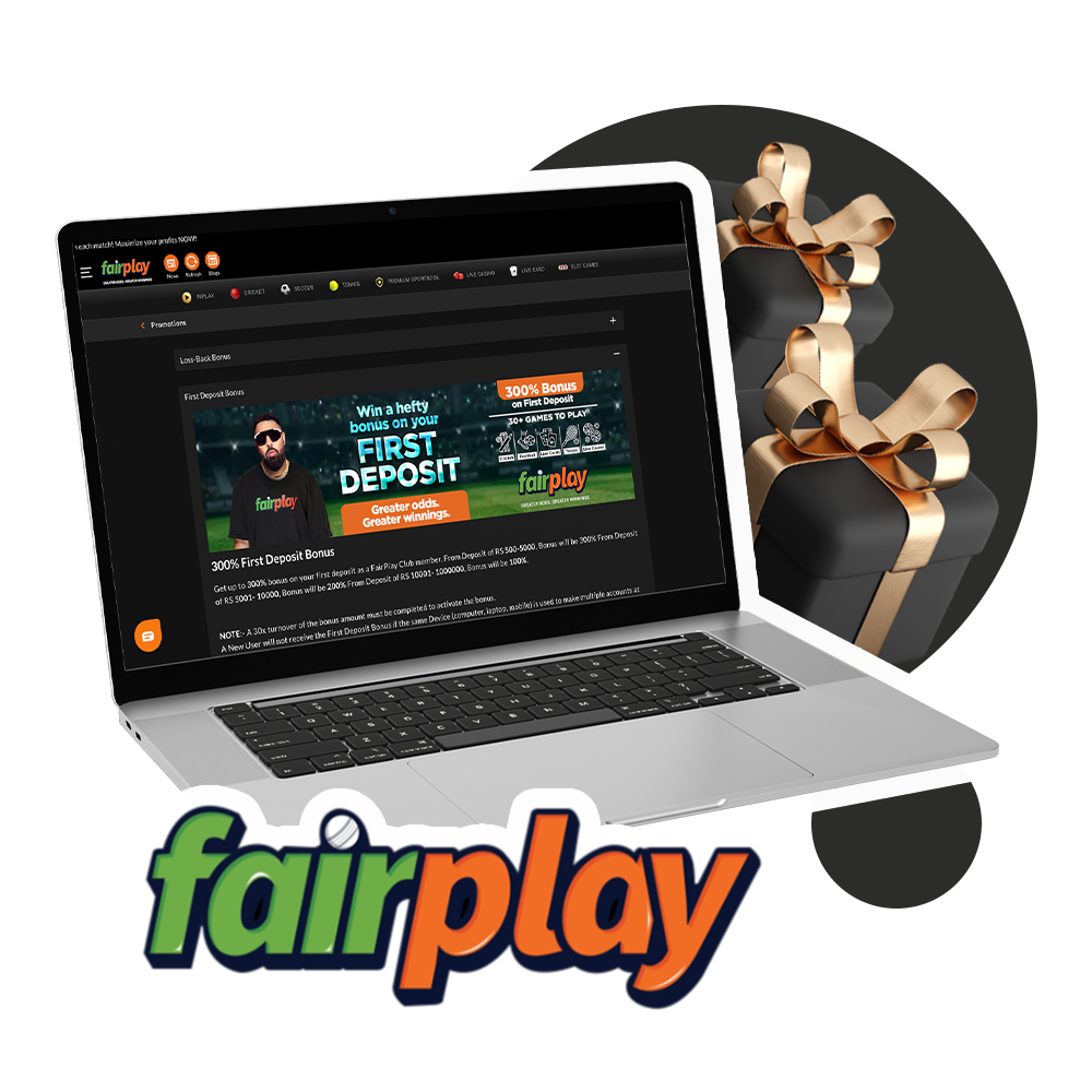 Both new and regular players receive lucrative bonuses on Fairplay.